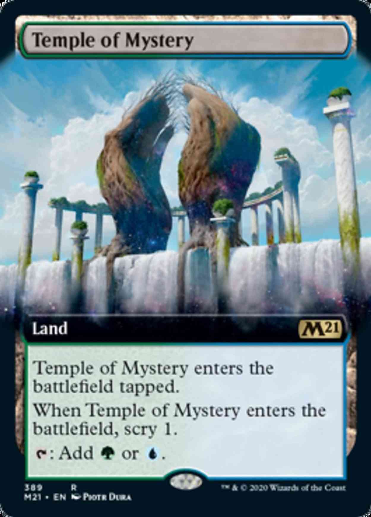 Temple of Mystery (Extended Art) magic card front