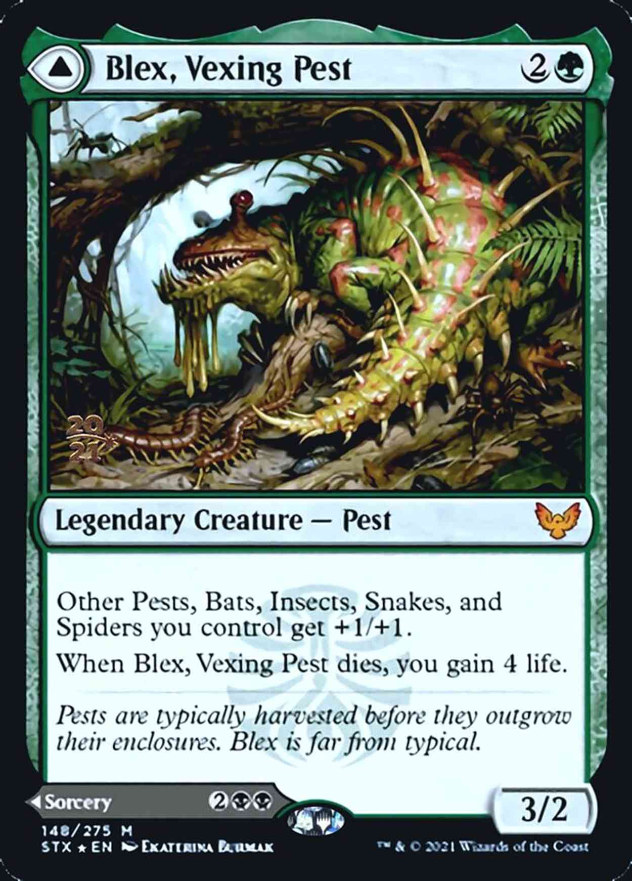 Blex, Vexing Pest magic card front
