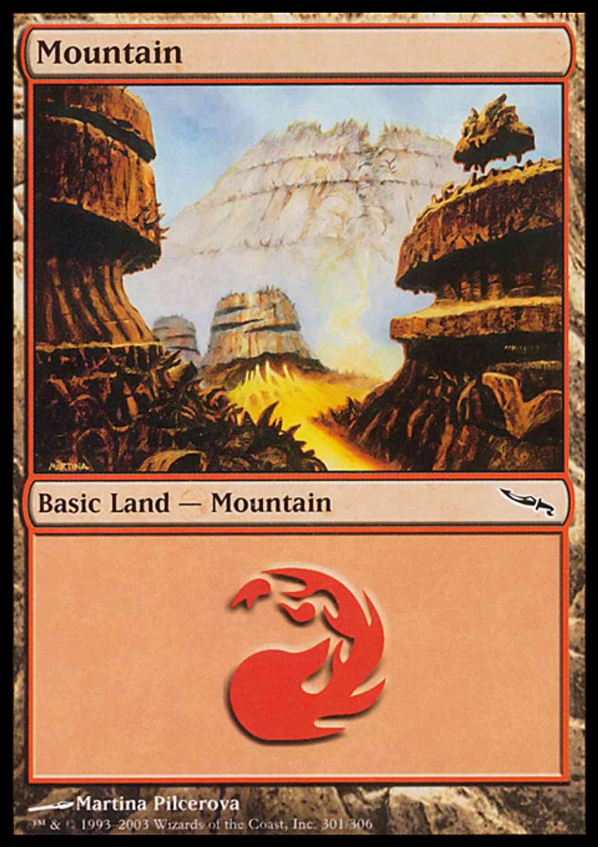 Mountain (301) magic card front