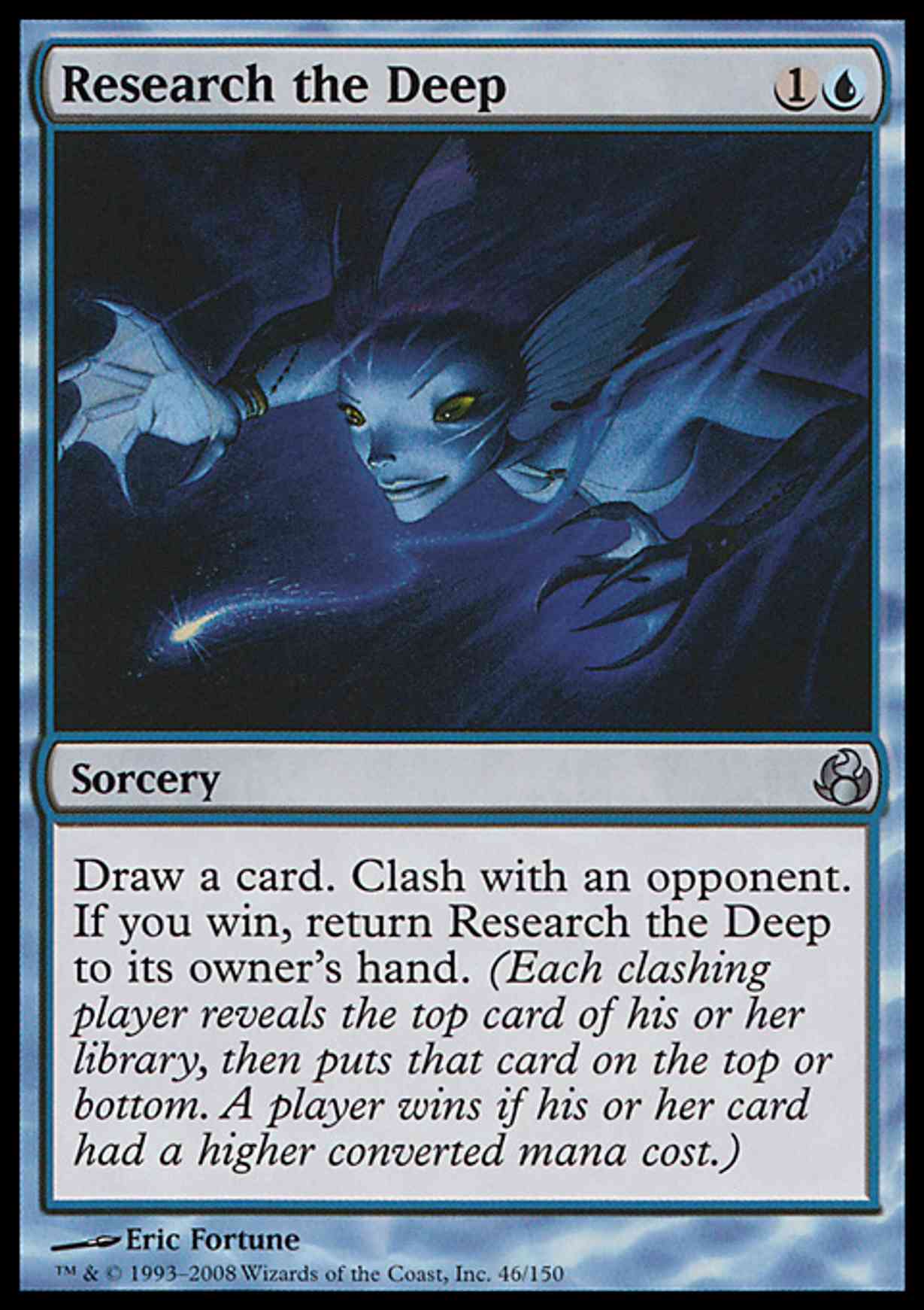 Research the Deep magic card front