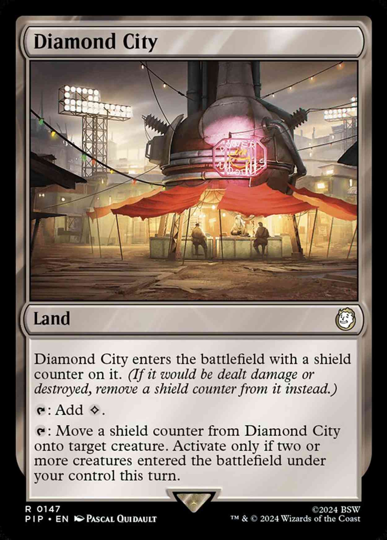 Diamond City magic card front