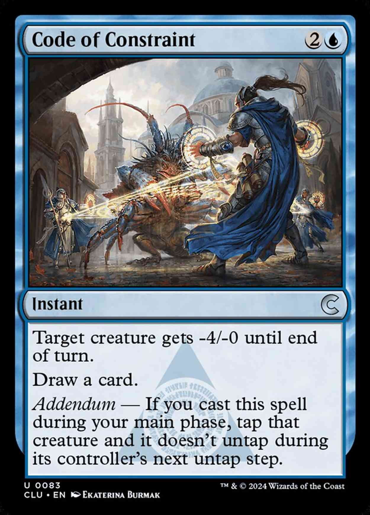Code of Constraint magic card front