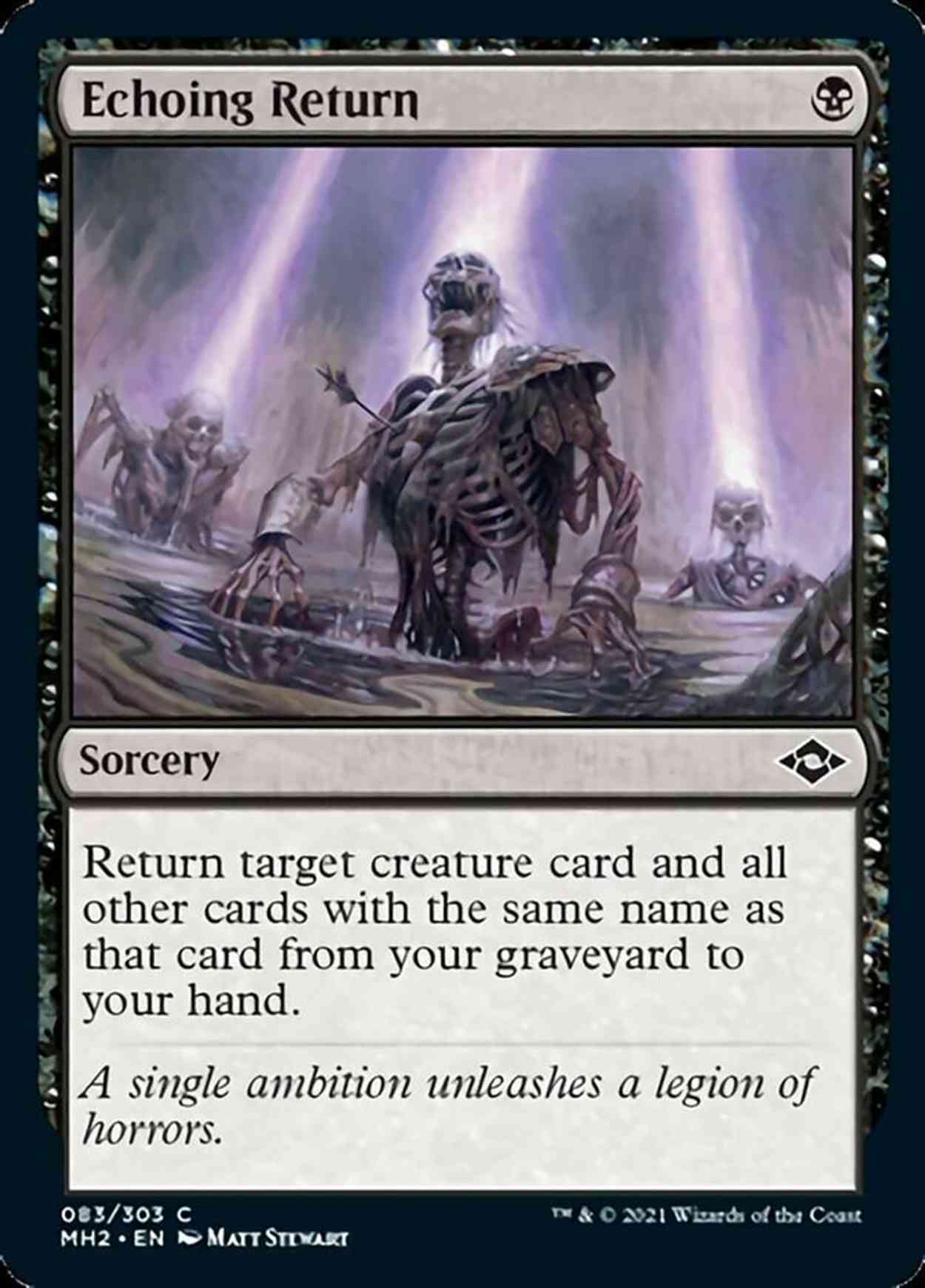 Echoing Return magic card front