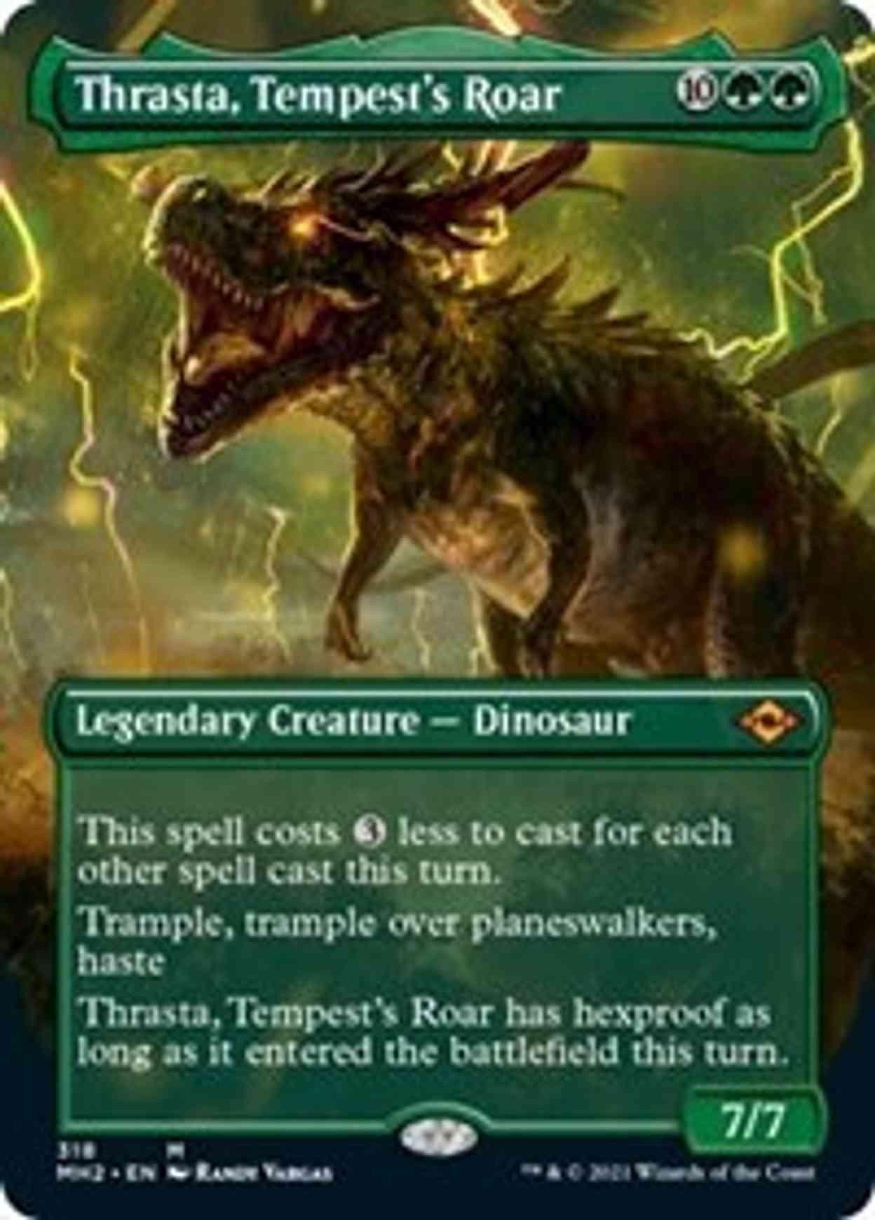 Thrasta, Tempest's Roar (Borderless) magic card front