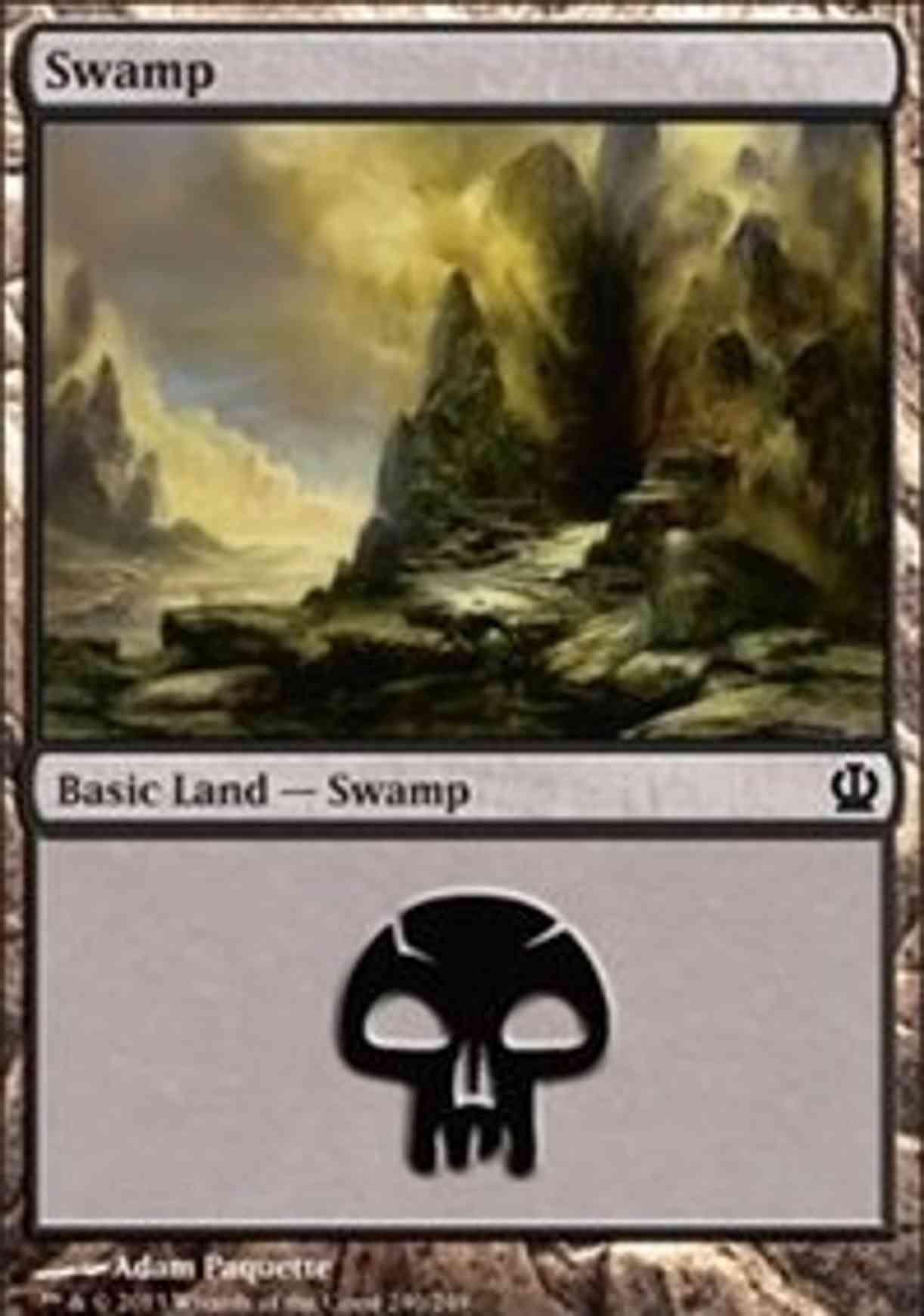 Swamp (240) magic card front