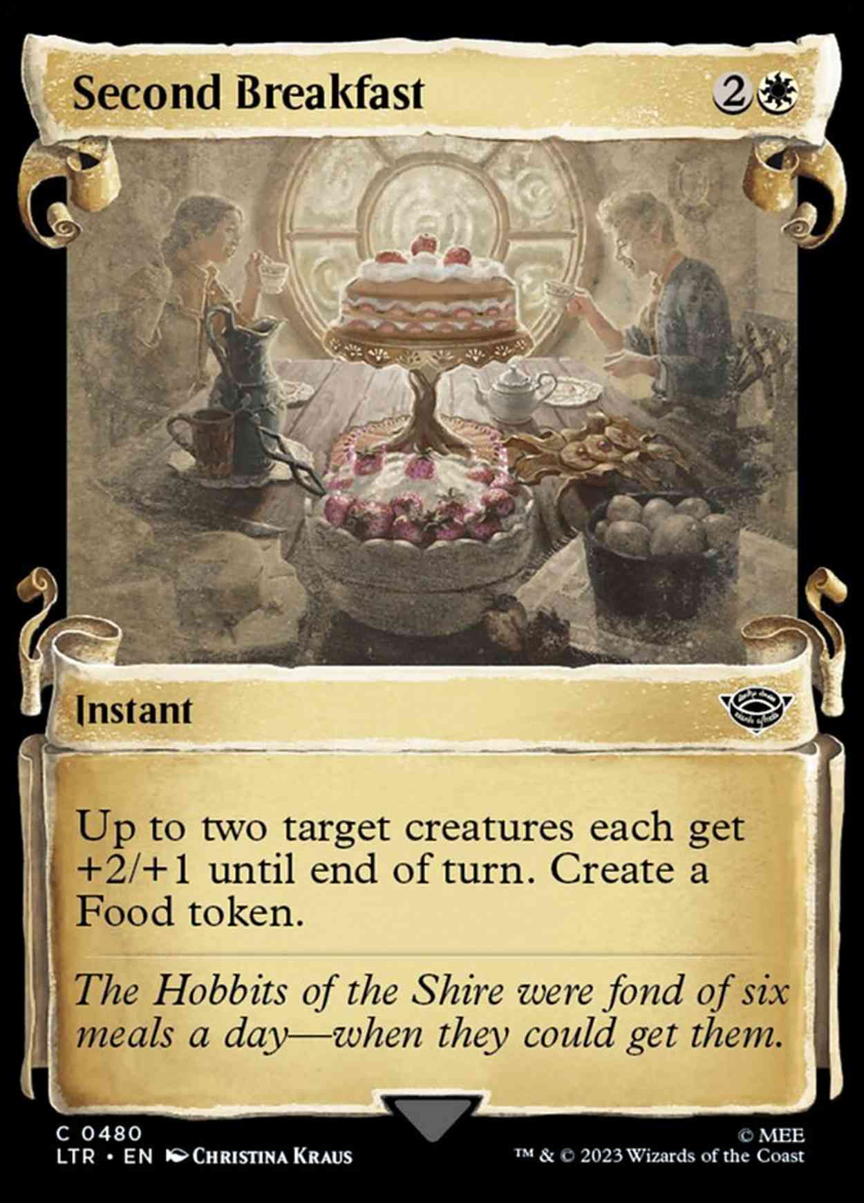 Second Breakfast (Showcase Scrolls) magic card front