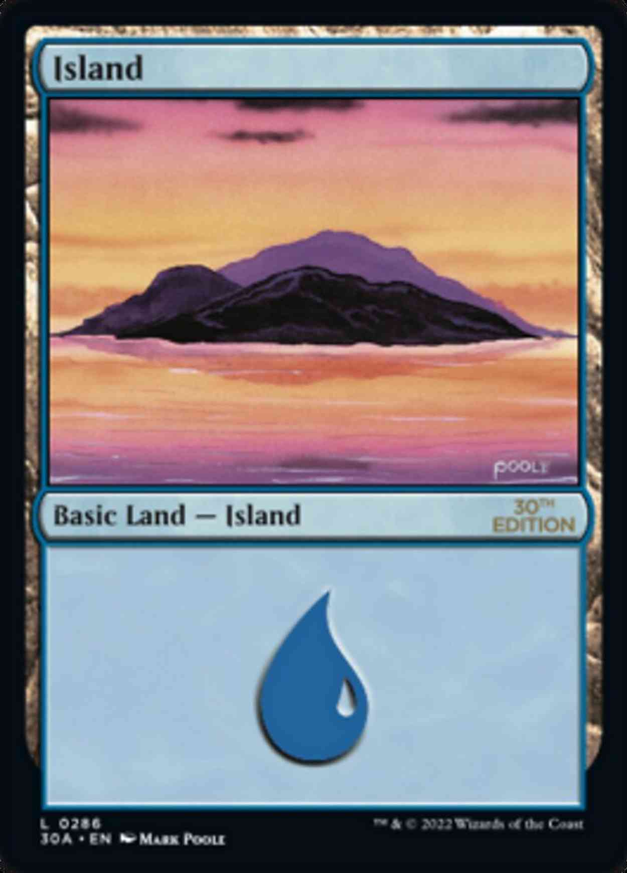 Island (286) magic card front