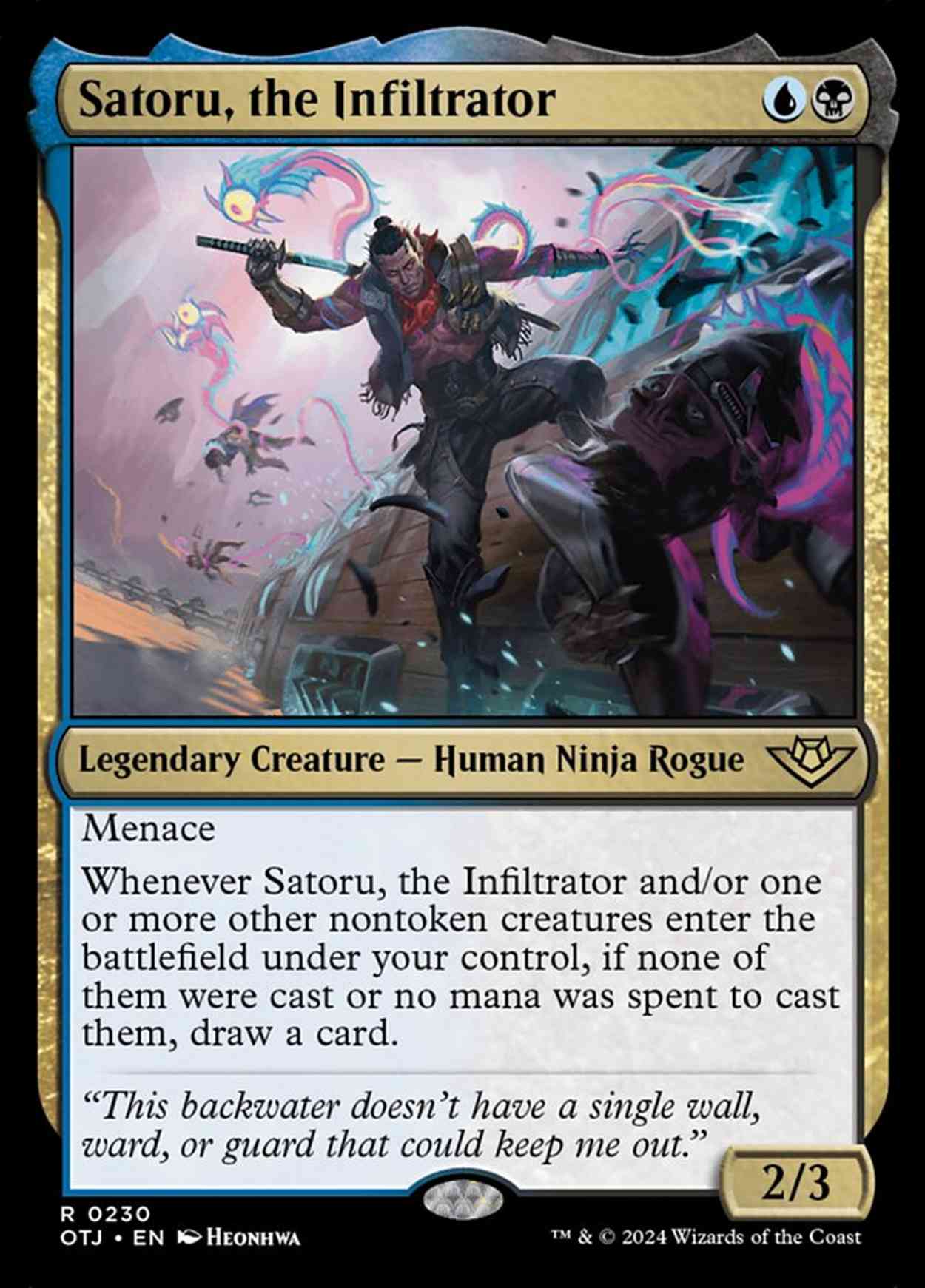 Satoru, the Infiltrator magic card front