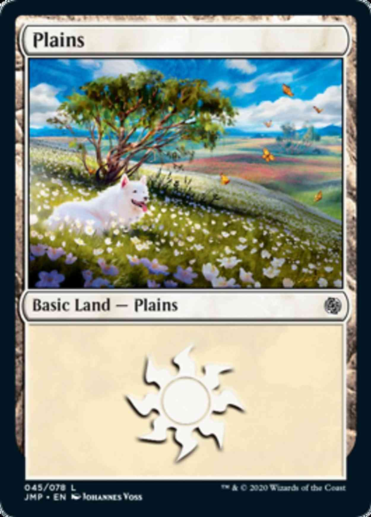 Plains (45) magic card front