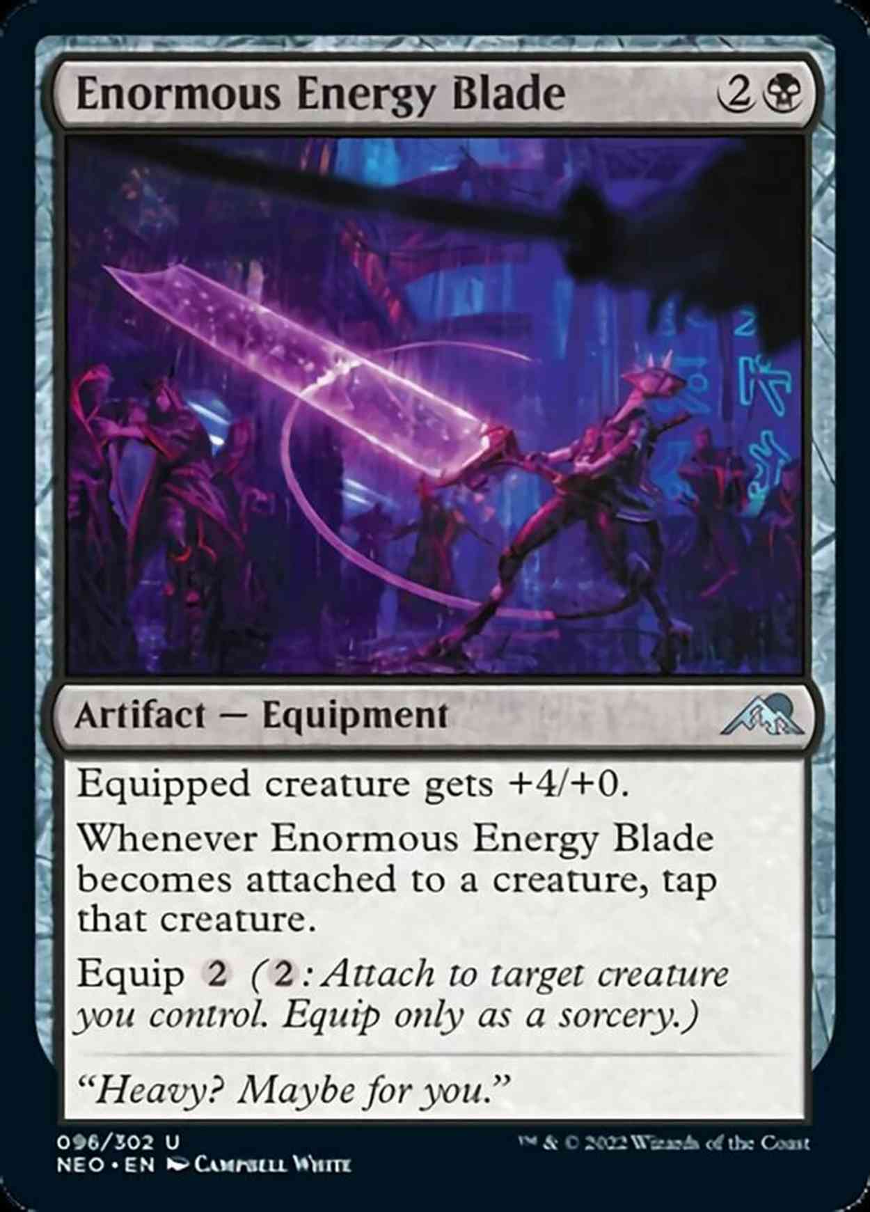 Enormous Energy Blade magic card front