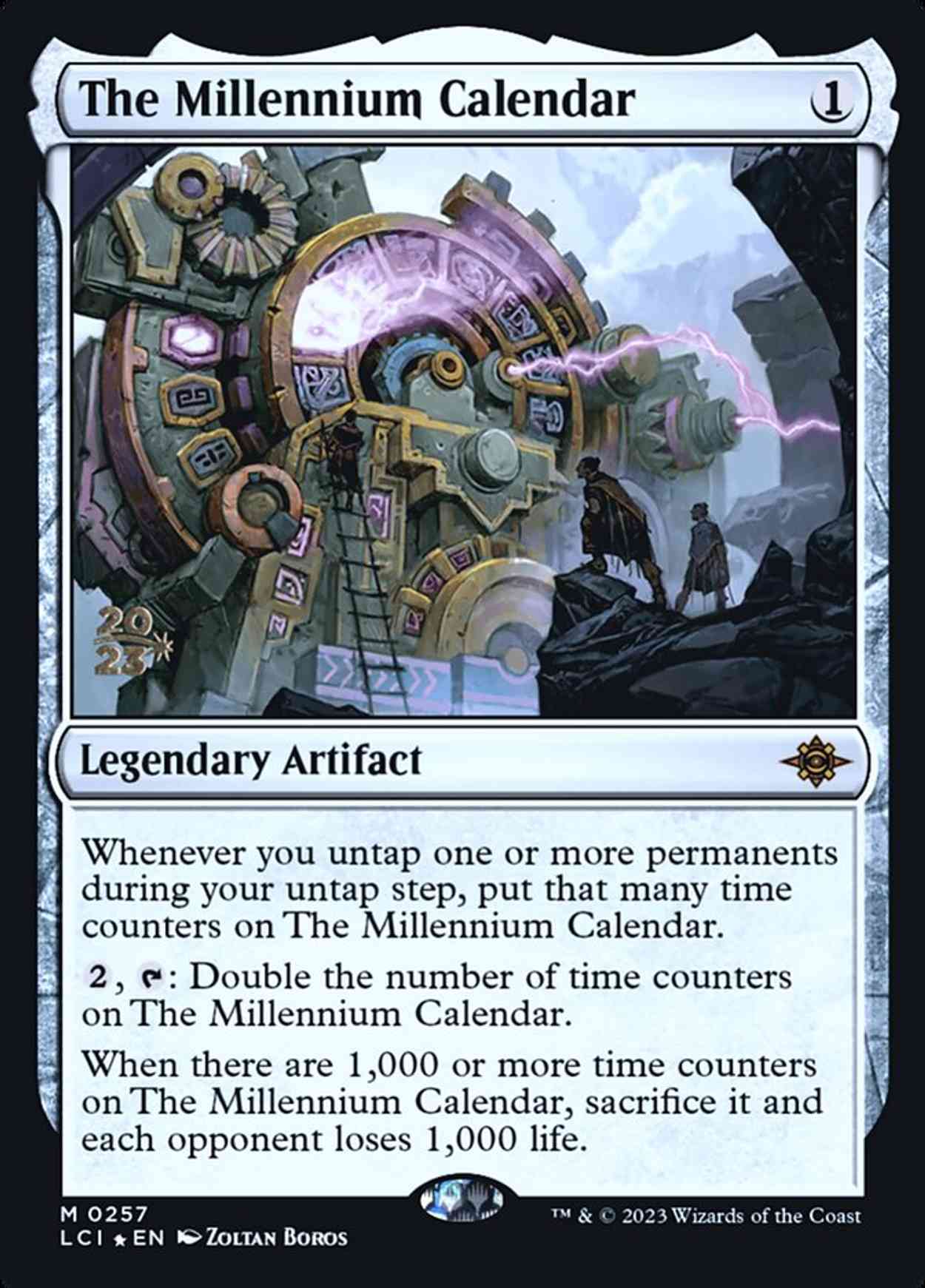 The Millennium Calendar magic card front