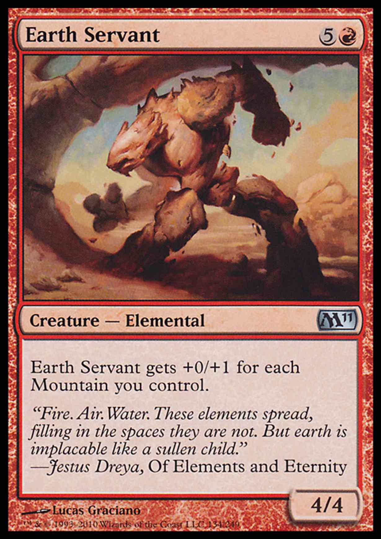 Earth Servant magic card front