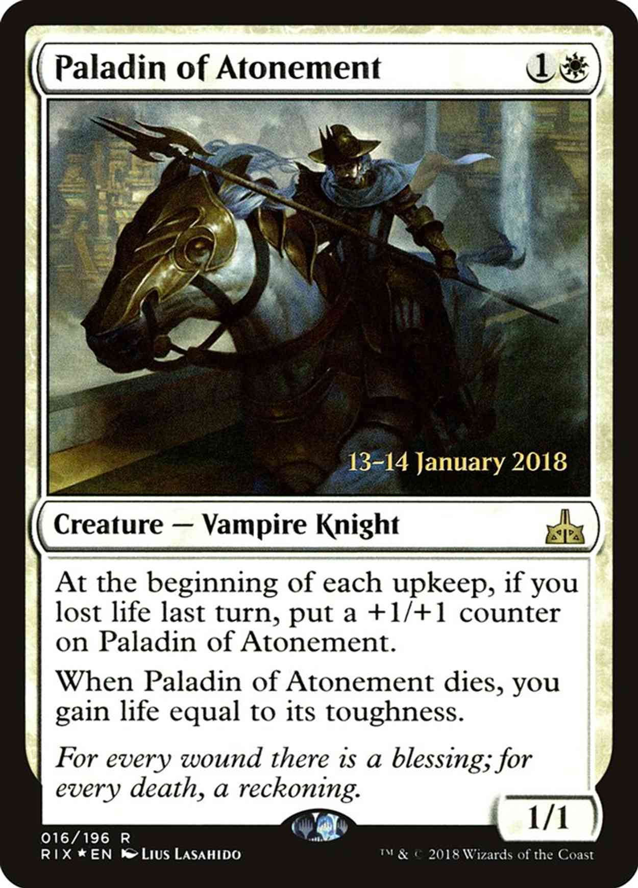 Paladin of Atonement magic card front