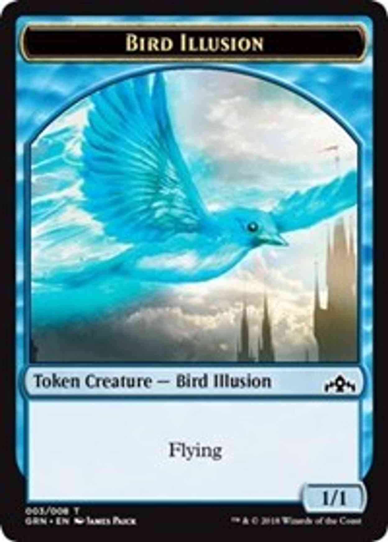 Bird Illusion Token magic card front