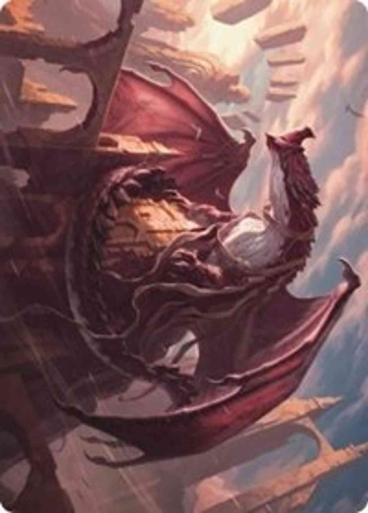 Velomachus Lorehold Art Card Price from mtg Strixhaven Art Series
