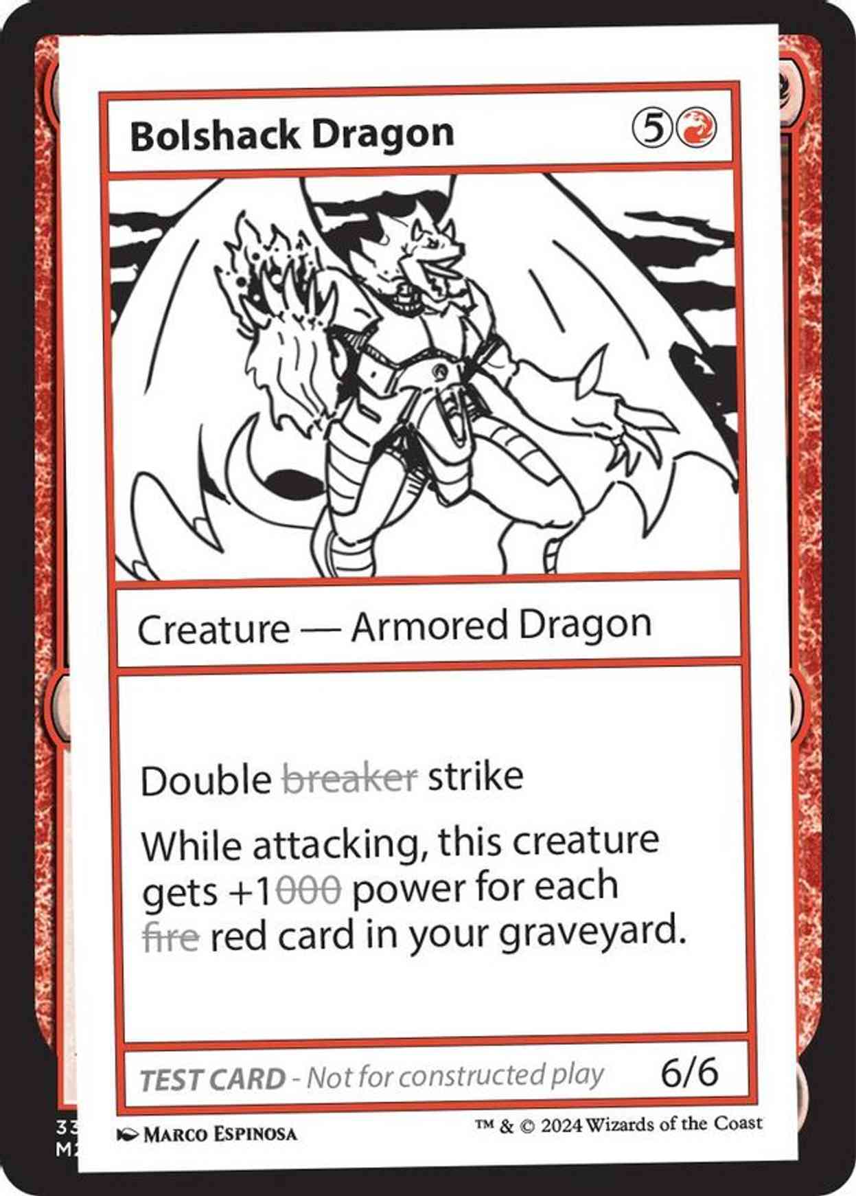 Bolshack Dragon magic card front