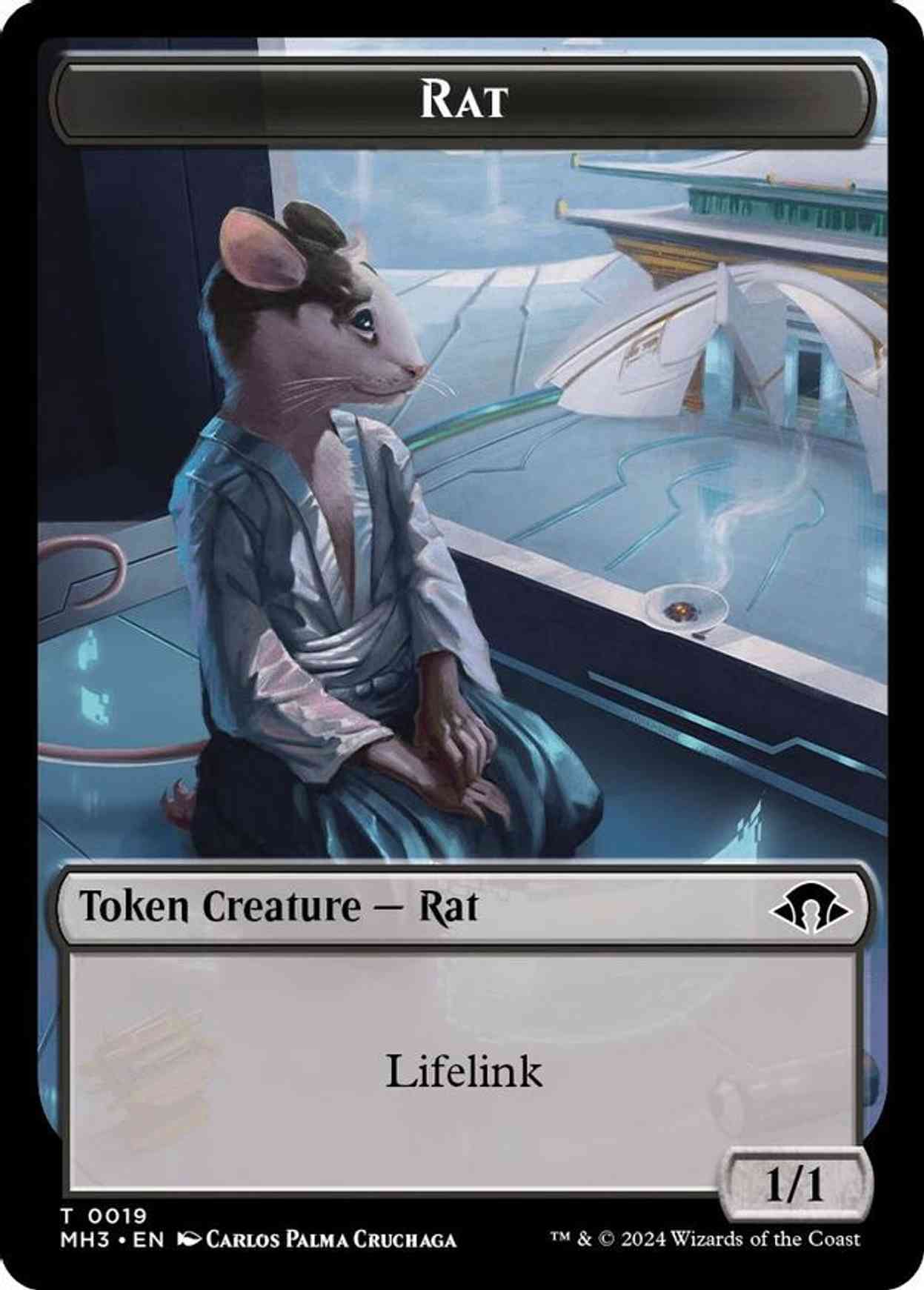 Rat // Energy Reserve Double-Sided Token magic card front