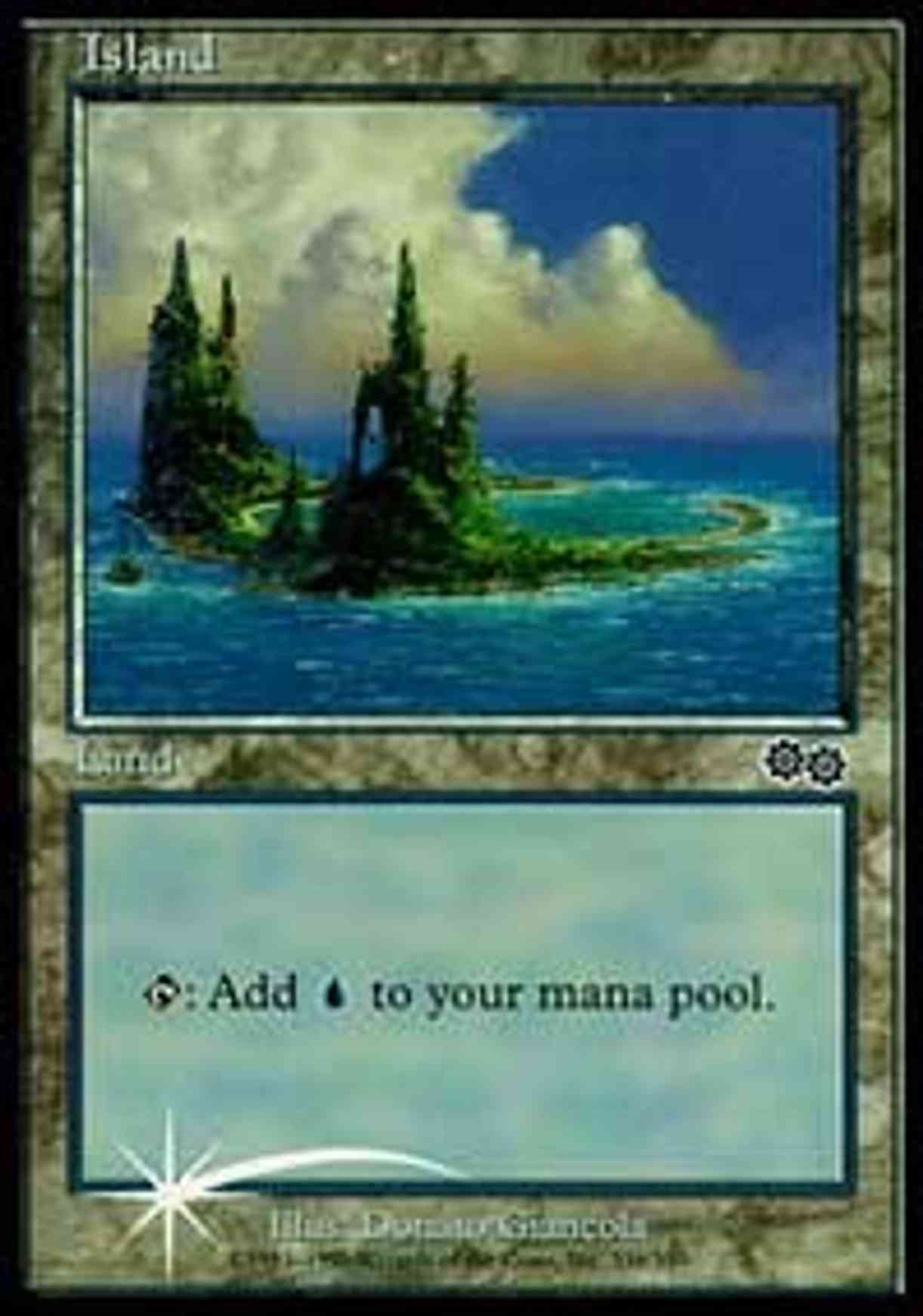 Island (1999) magic card front