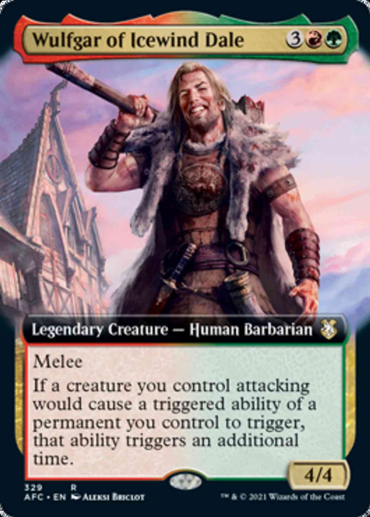 Wulfgar of Icewind Dale (Extended Art) magic card front