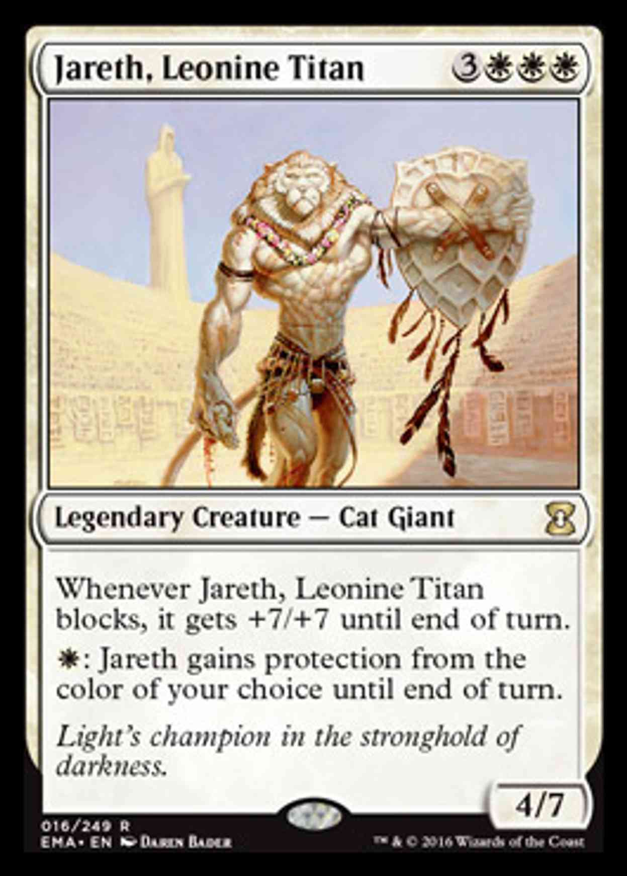 Jareth, Leonine Titan magic card front