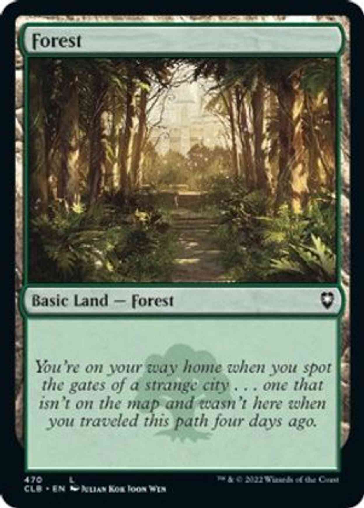 Forest (470) magic card front