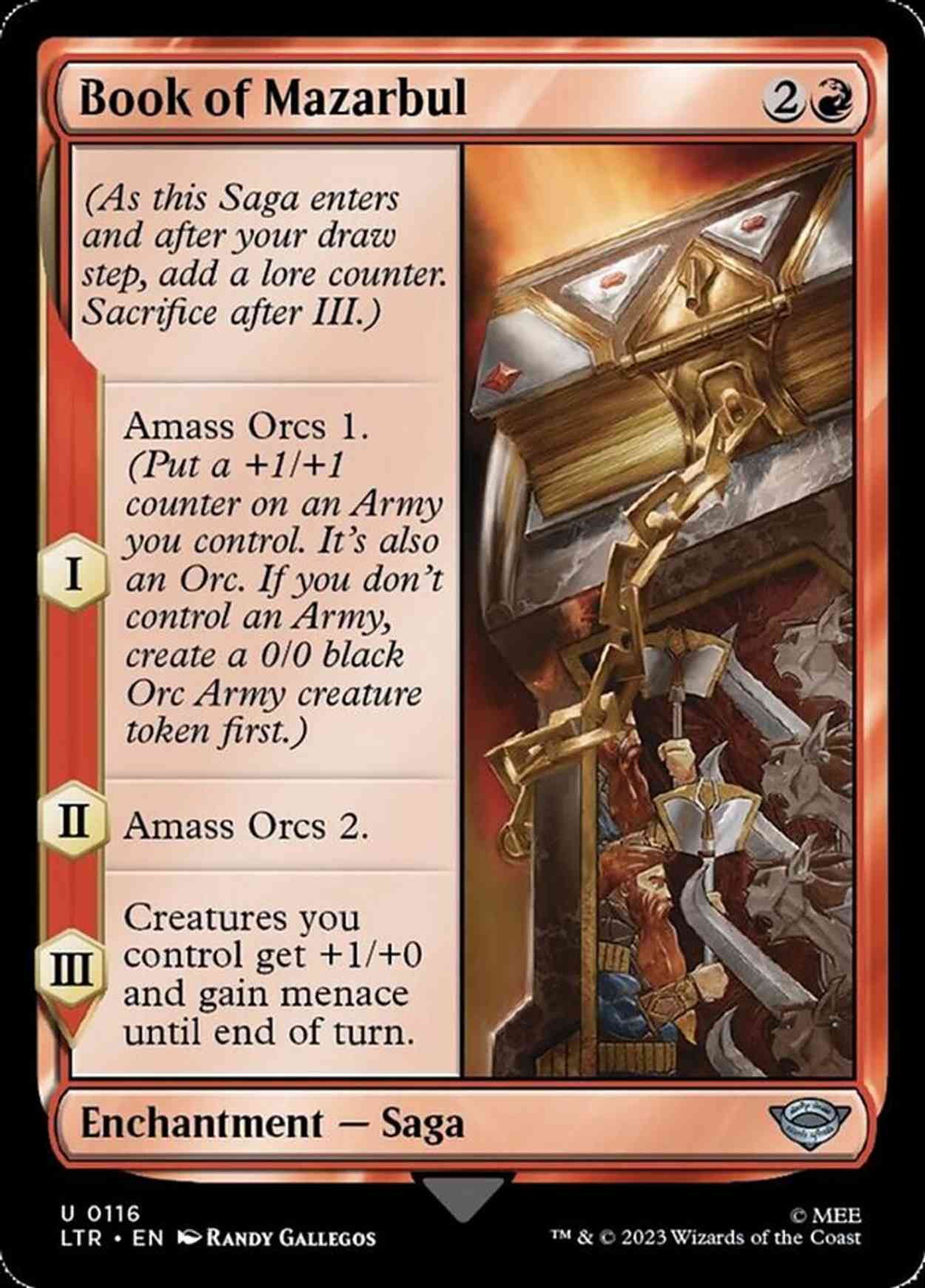 Book of Mazarbul magic card front