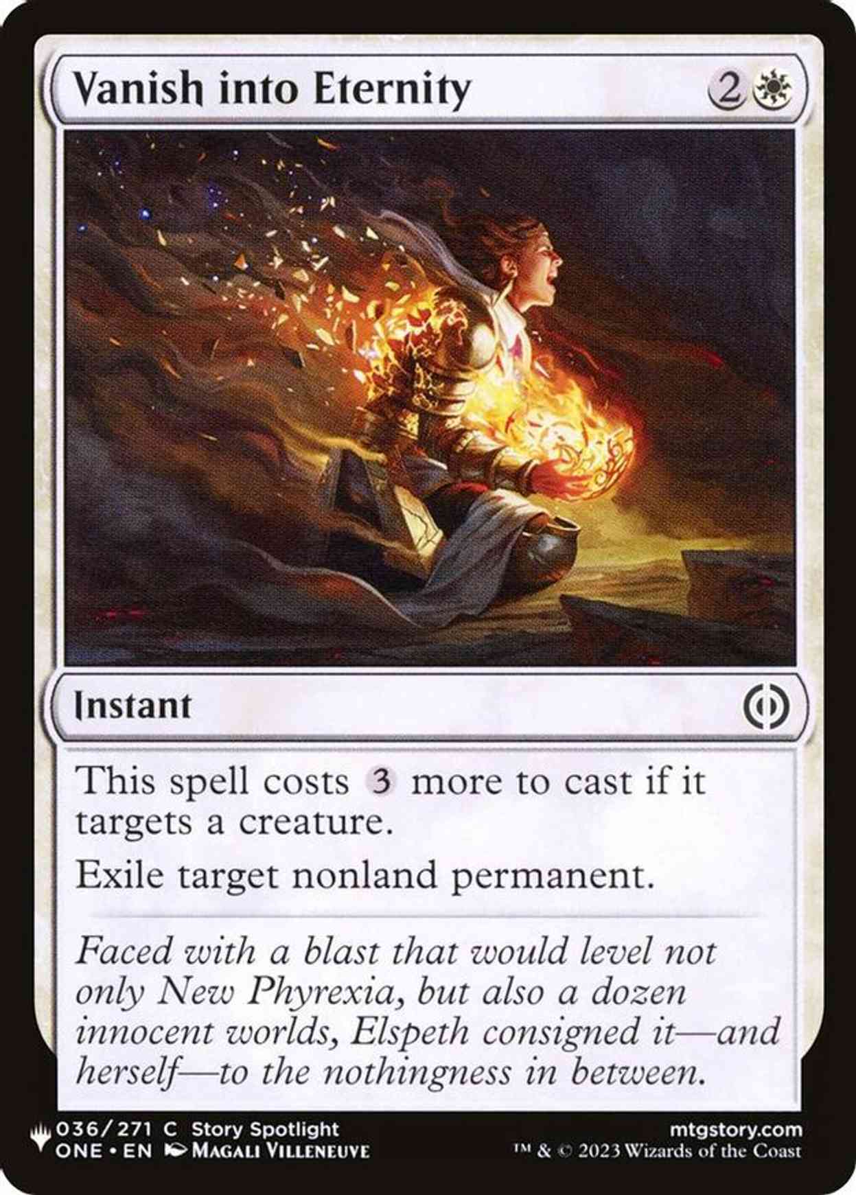 Vanish into Eternity magic card front