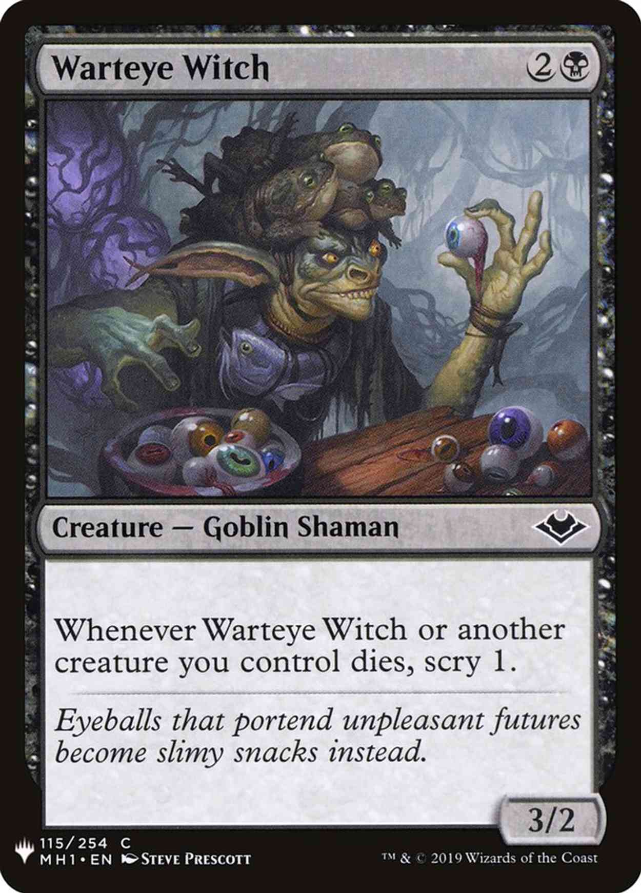 Warteye Witch magic card front