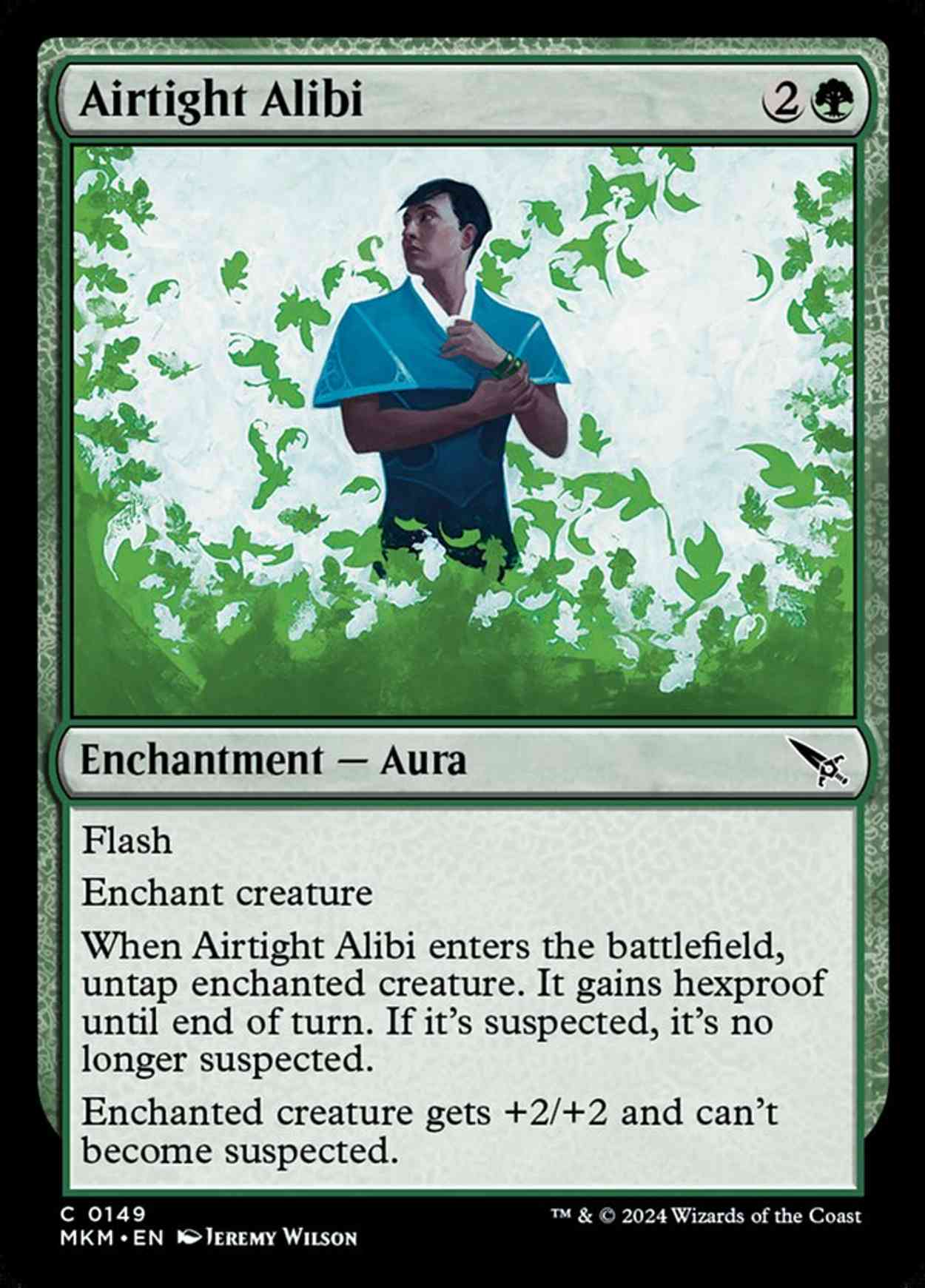 Airtight Alibi magic card front