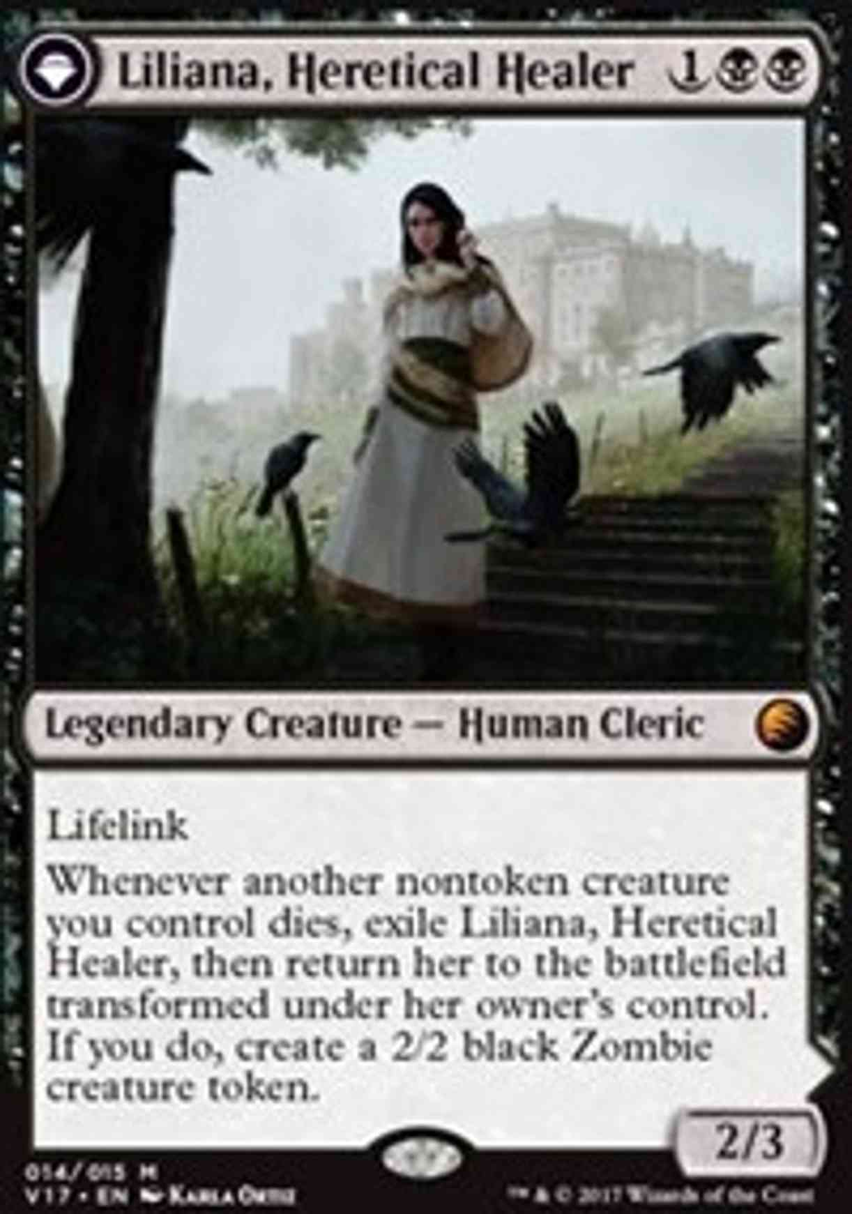 Liliana, Heretical Healer magic card front