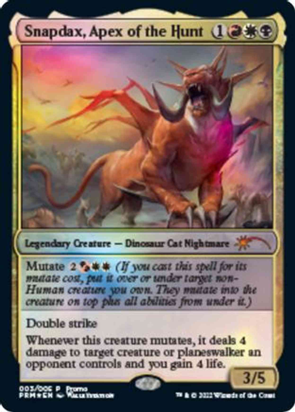 Snapdax, Apex of the Hunt (2022 Lunar New Year Promo) magic card front