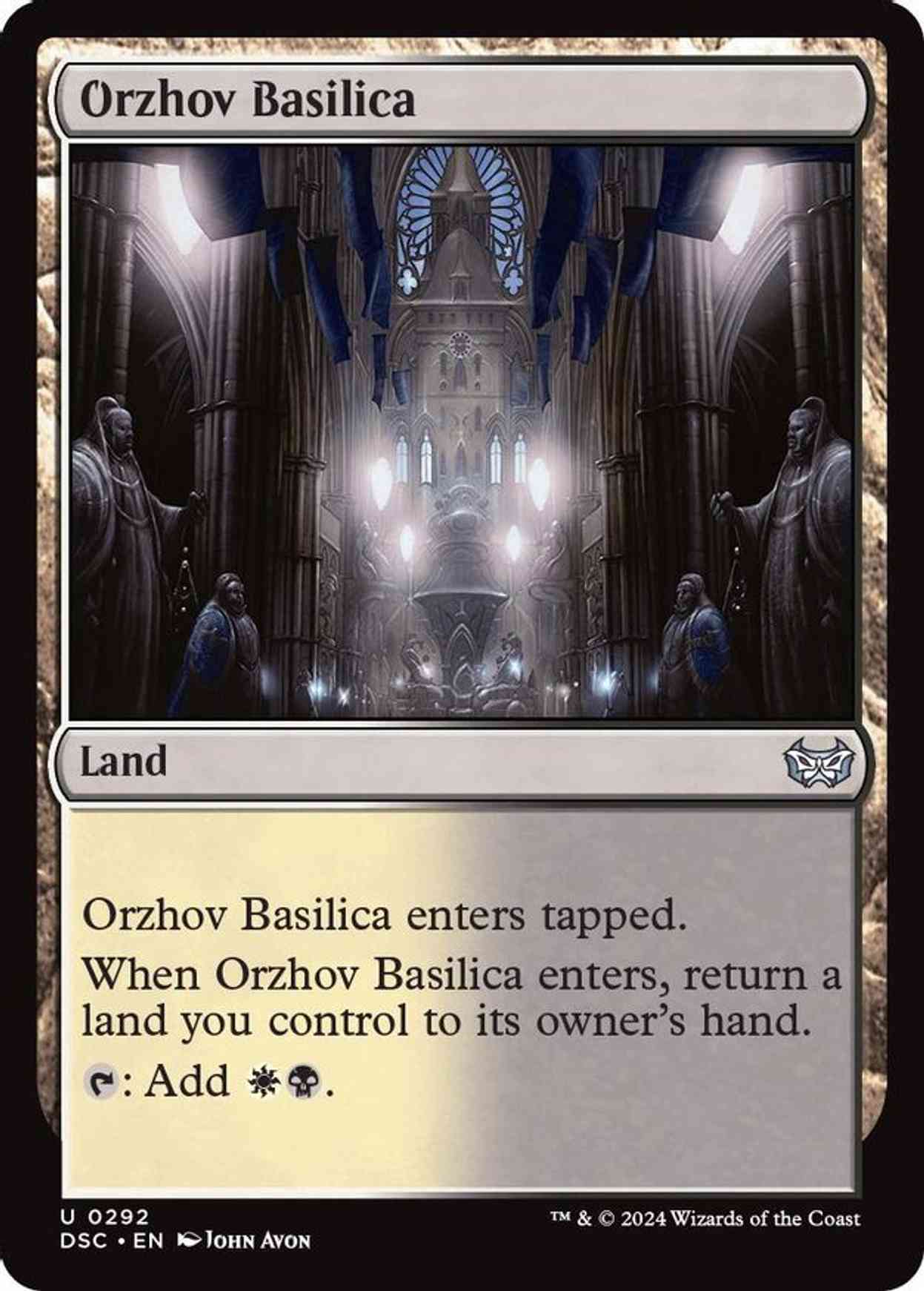 Orzhov Basilica magic card front