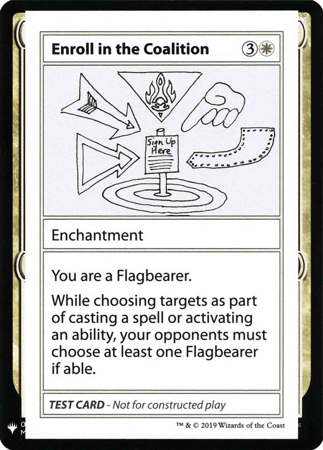 Enroll in the Coalition magic card front