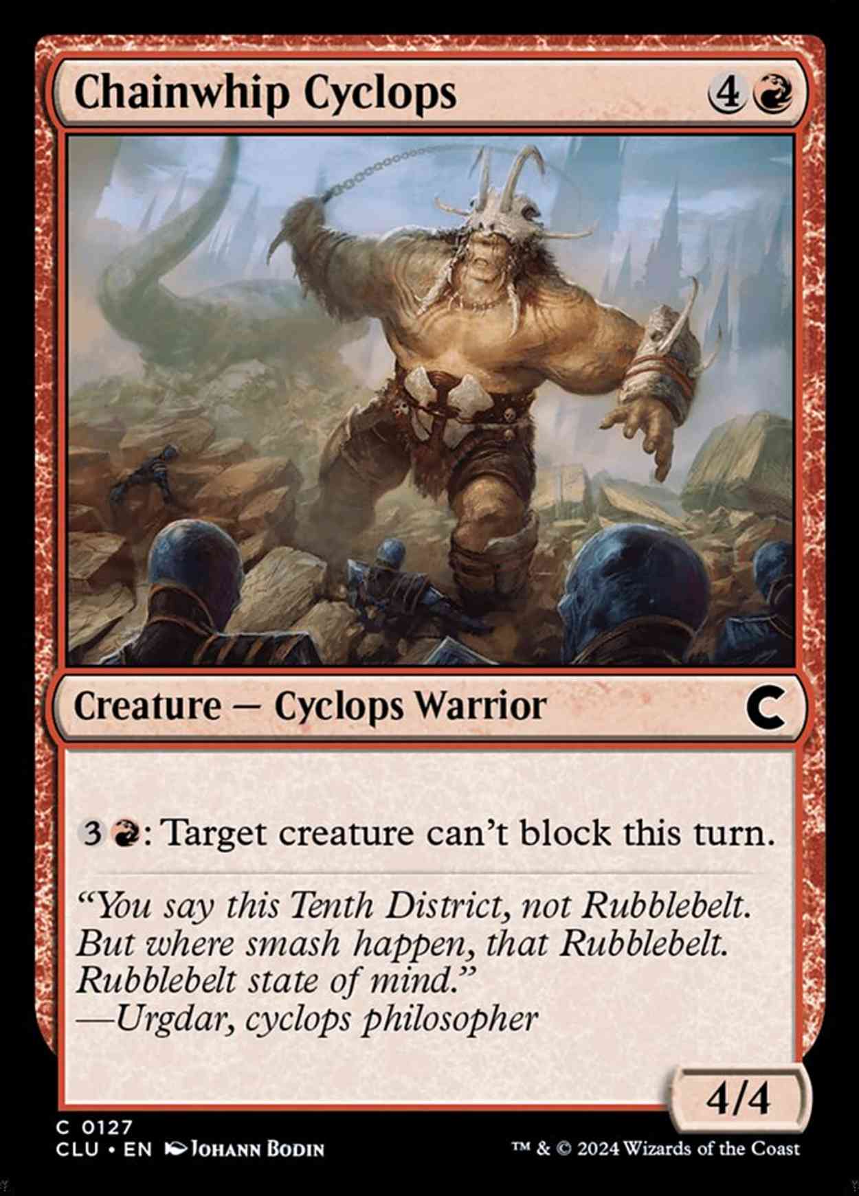 Chainwhip Cyclops magic card front