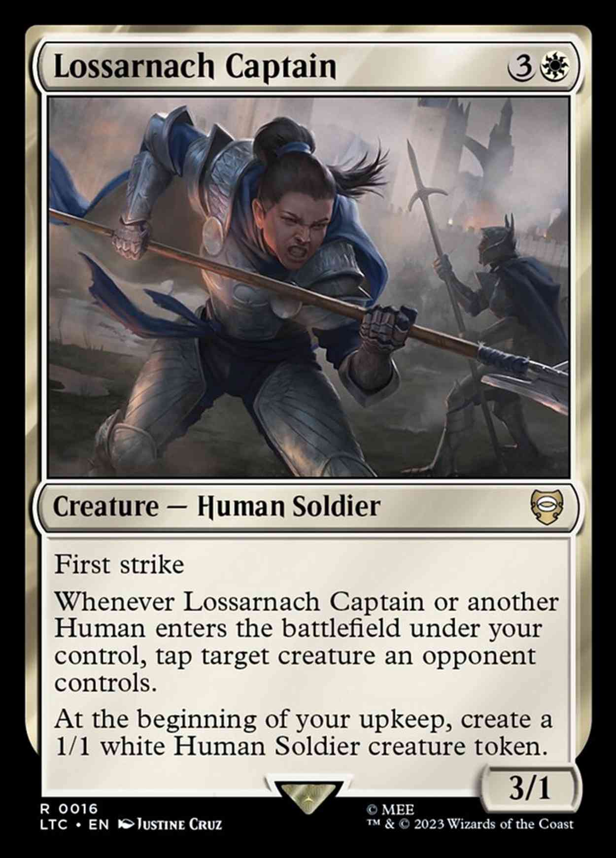 Lossarnach Captain magic card front