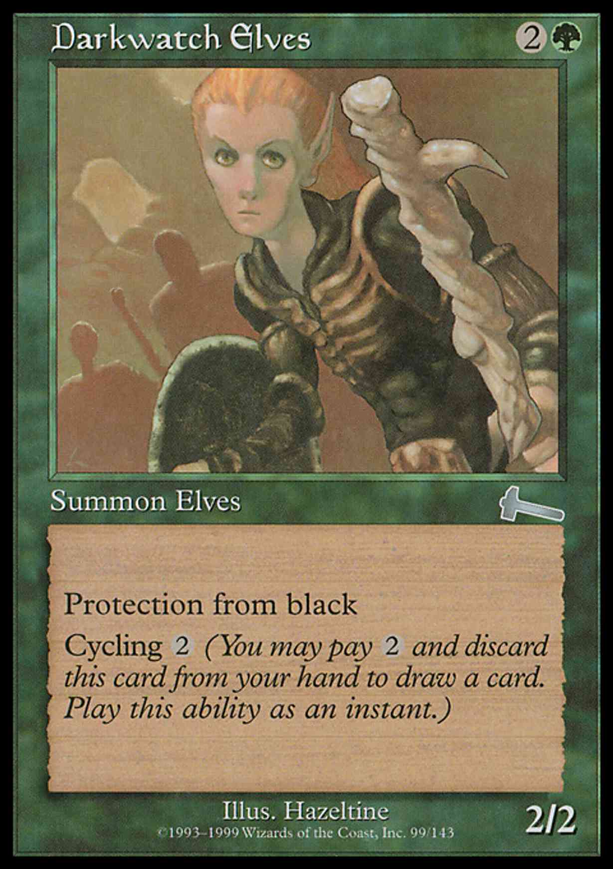 Darkwatch Elves magic card front