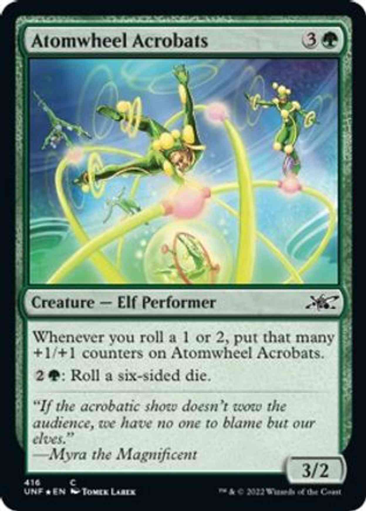 Atomwheel Acrobats (Galaxy Foil) magic card front