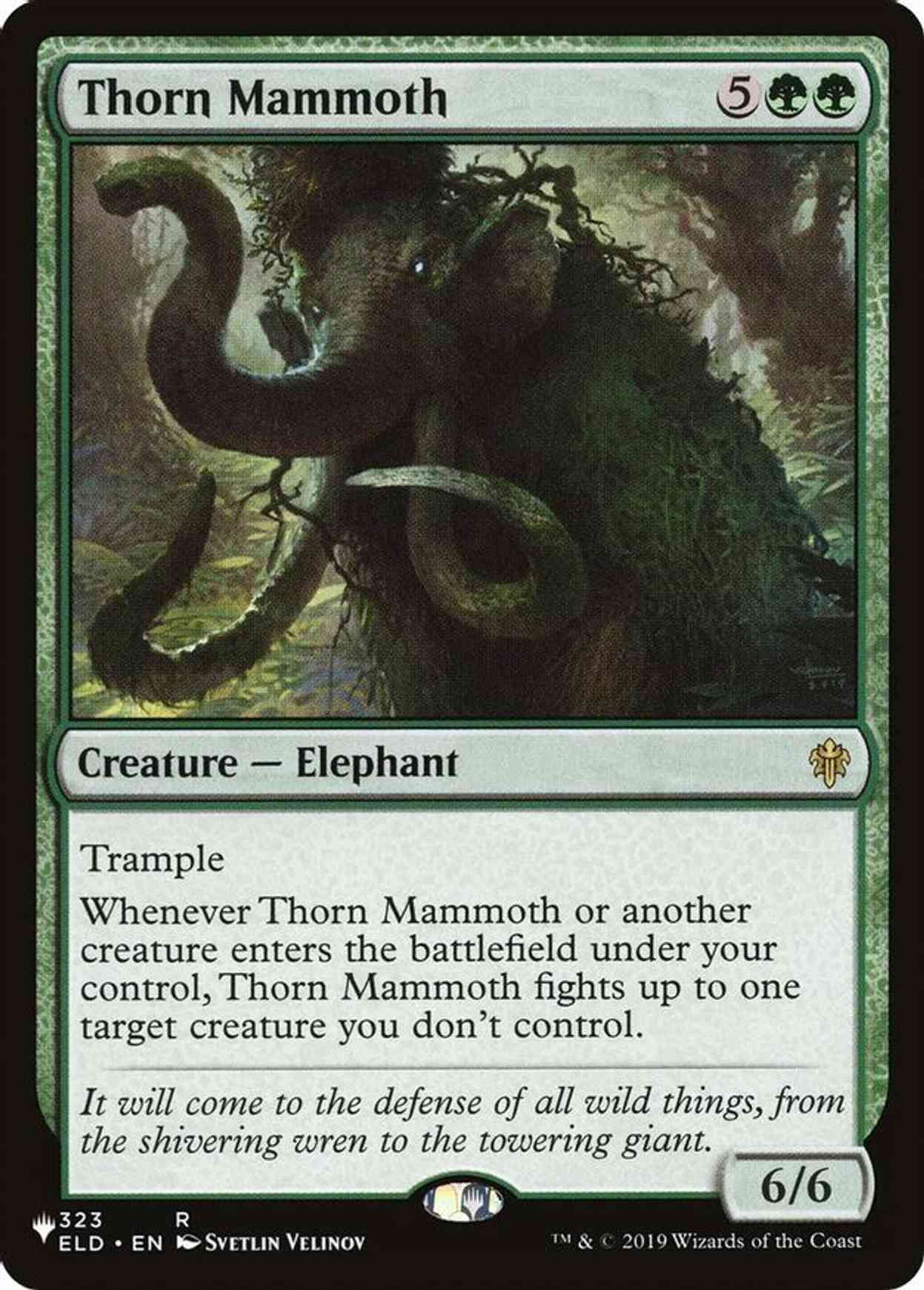 Thorn Mammoth magic card front