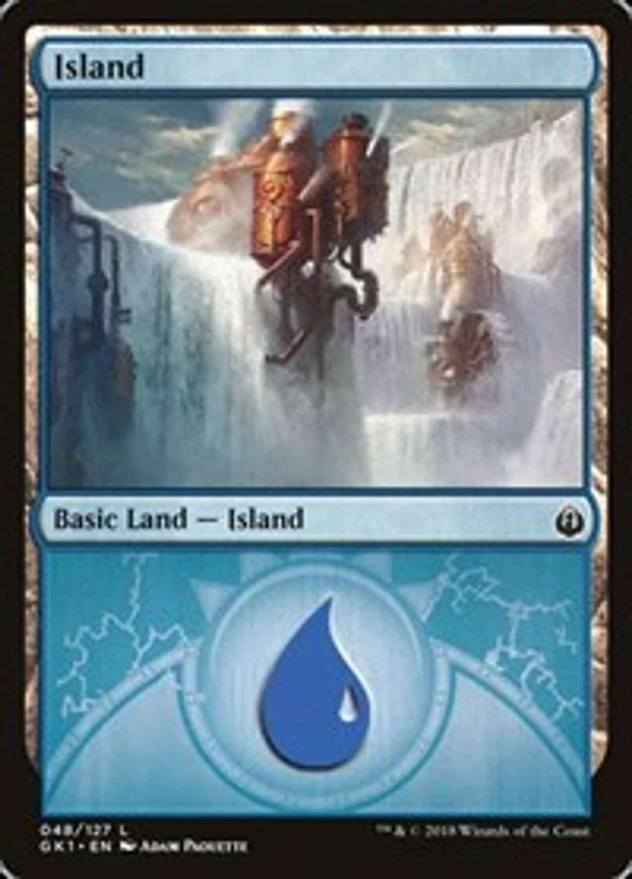 Island (48) magic card front