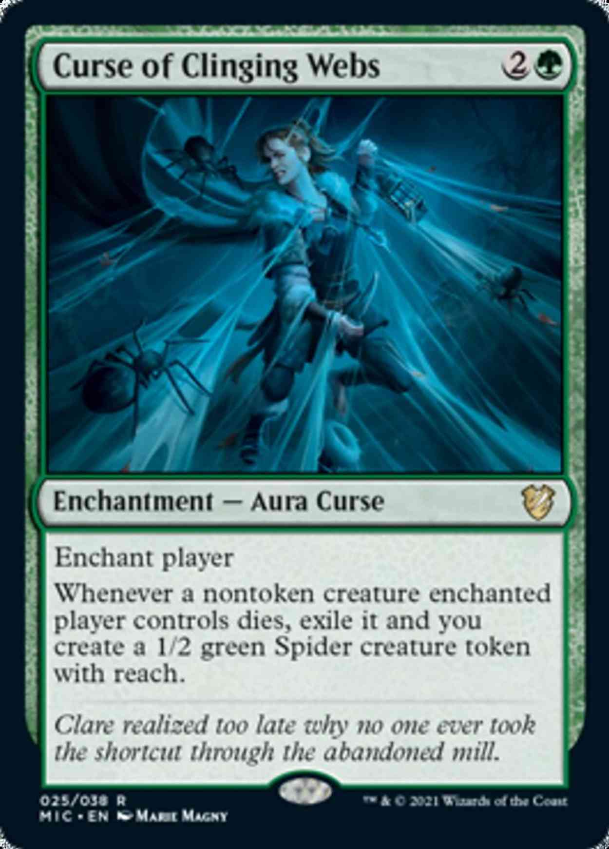 Curse of Clinging Webs magic card front