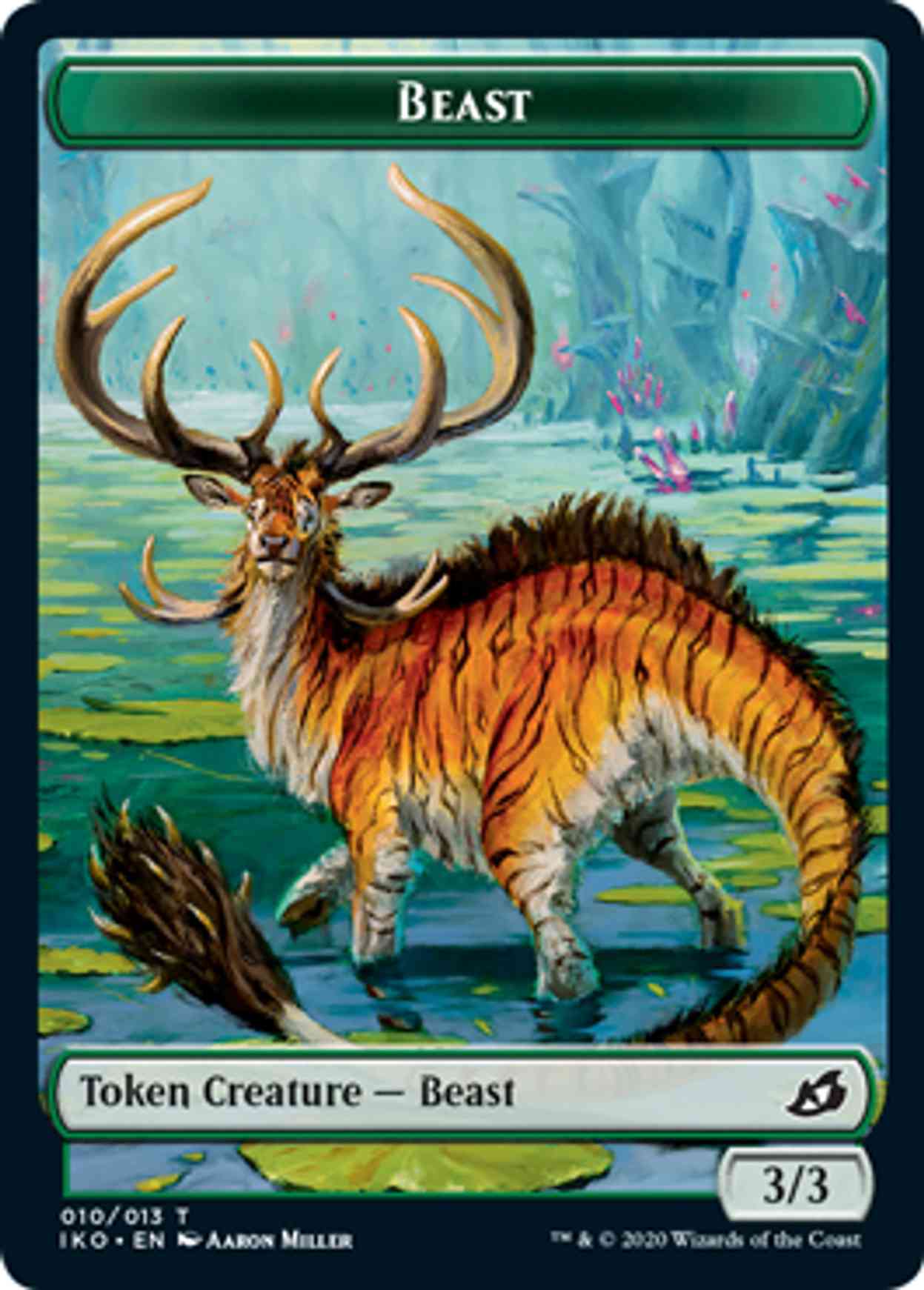 Beast Token magic card front