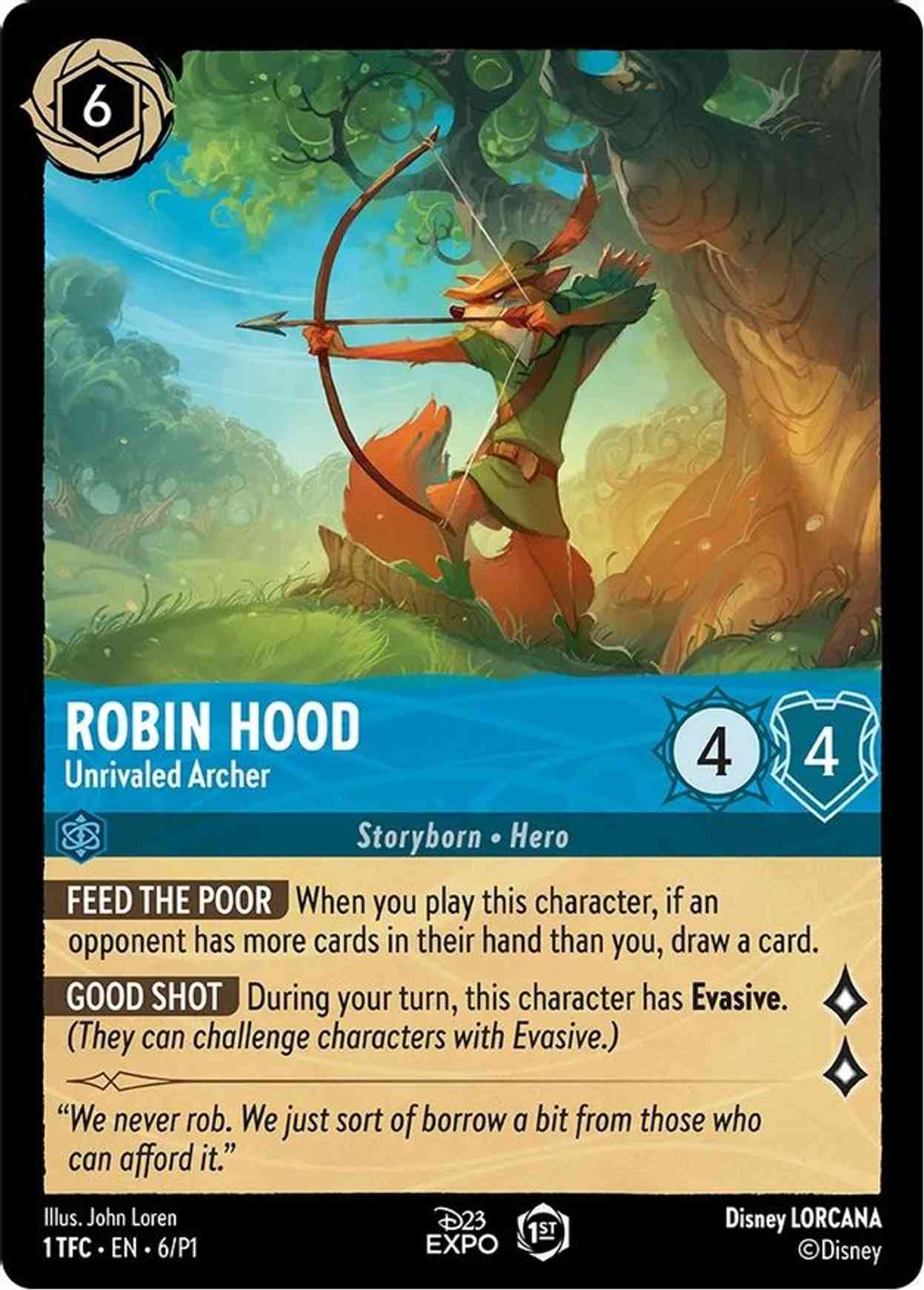 Robin Hood - Unrivaled Archer magic card front