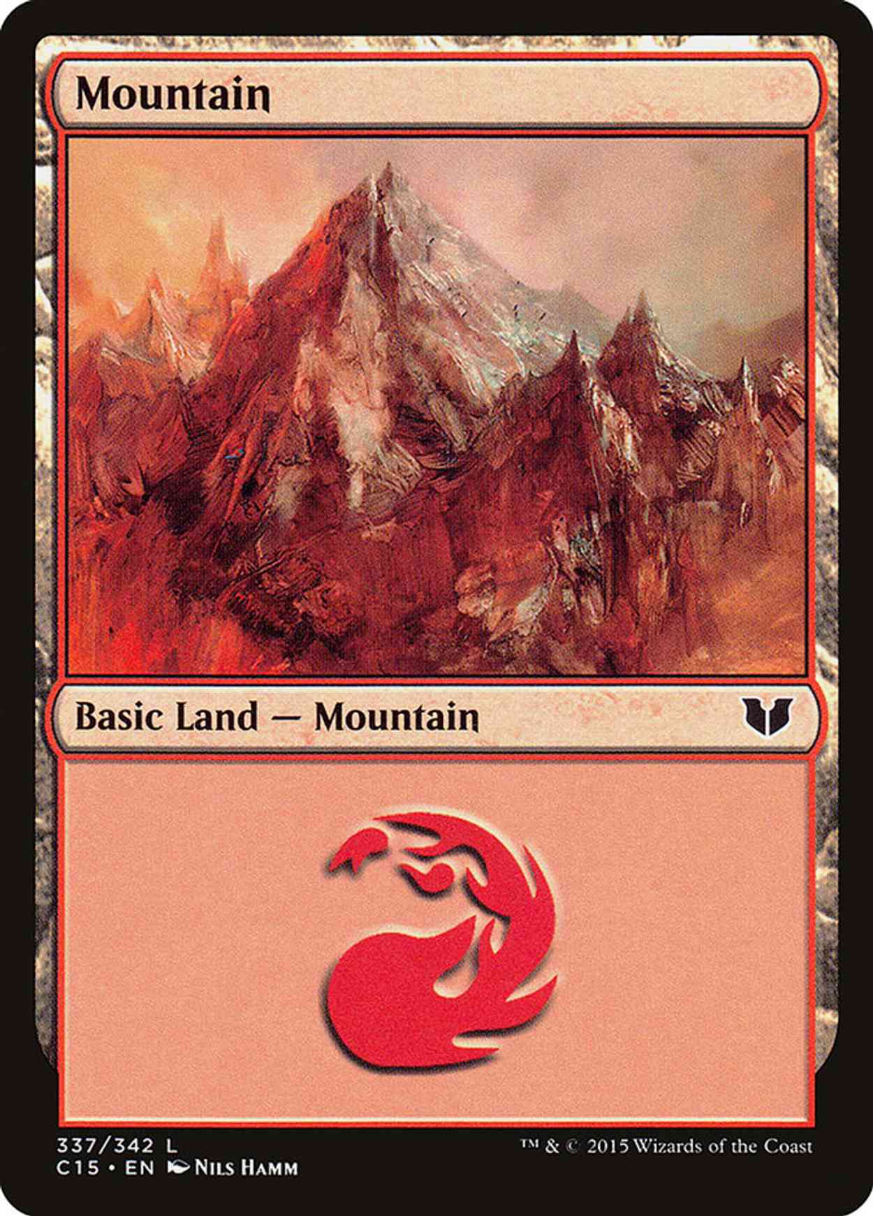 Mountain (337) magic card front