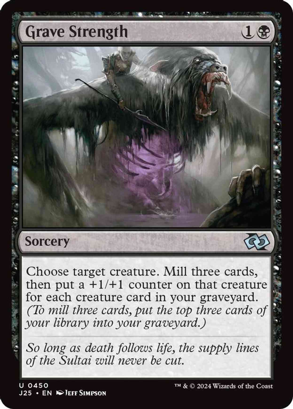 Grave Strength magic card front