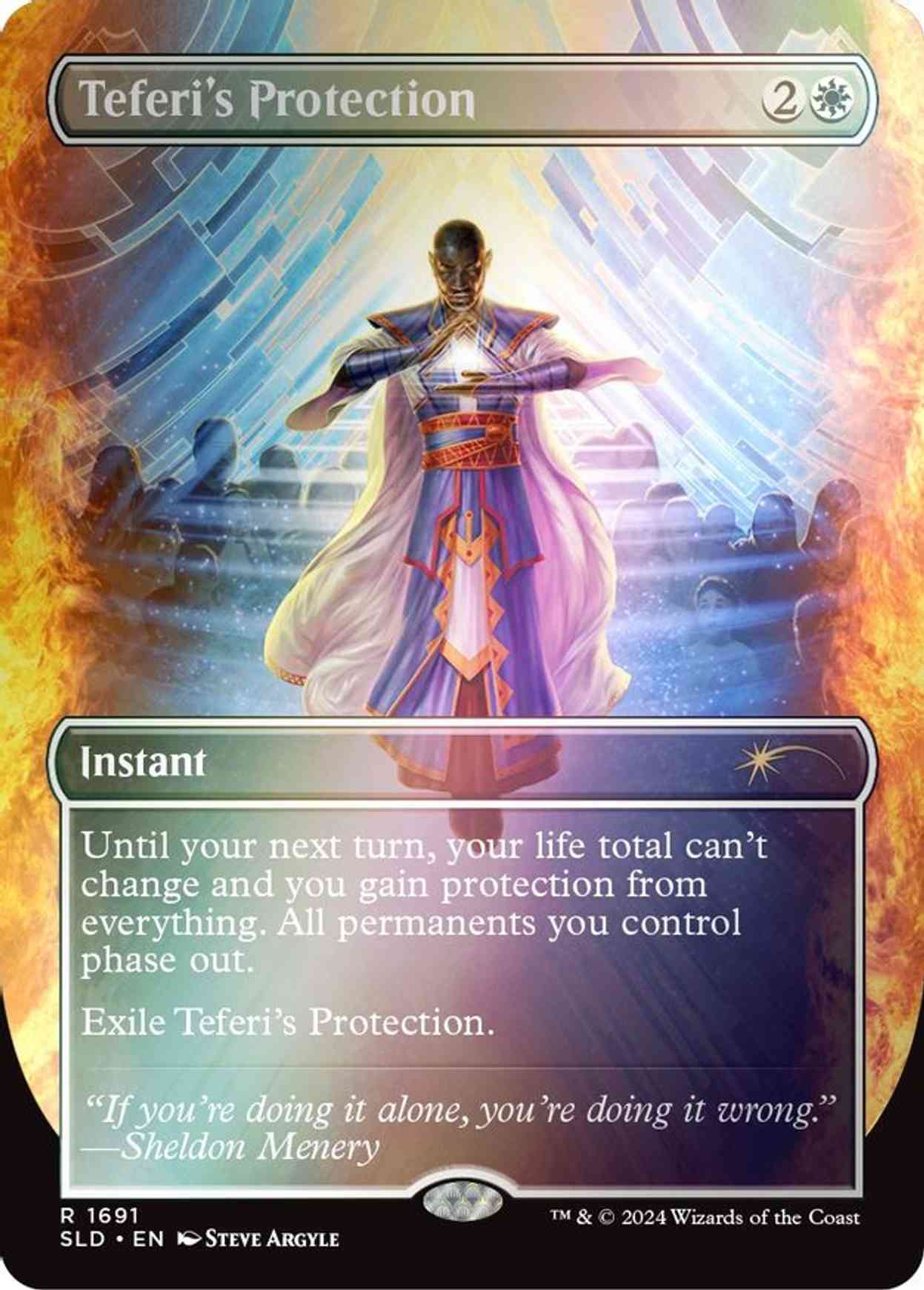 Teferi's Protection (1691) (Rainbow Foil) magic card front