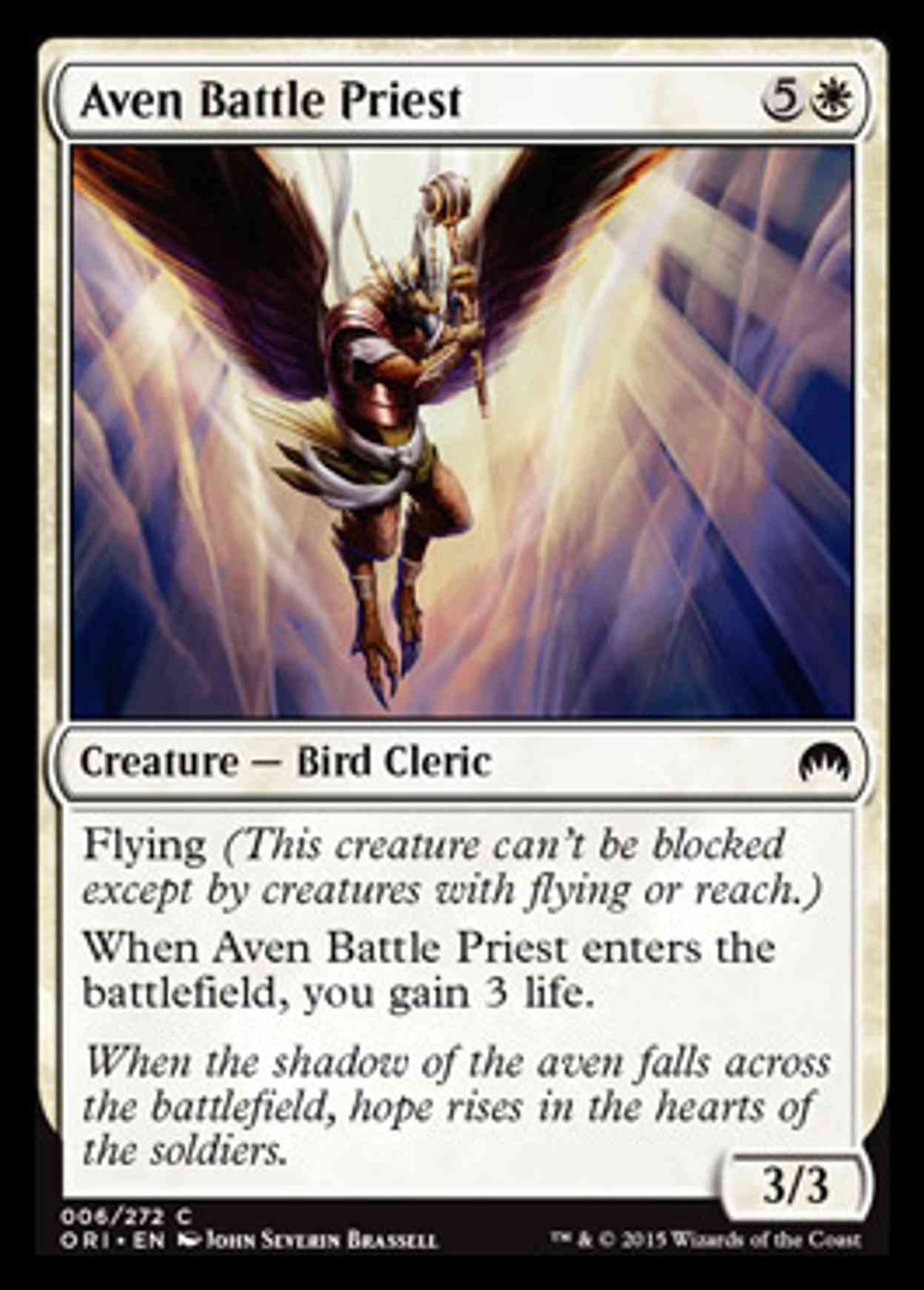 Aven Battle Priest magic card front