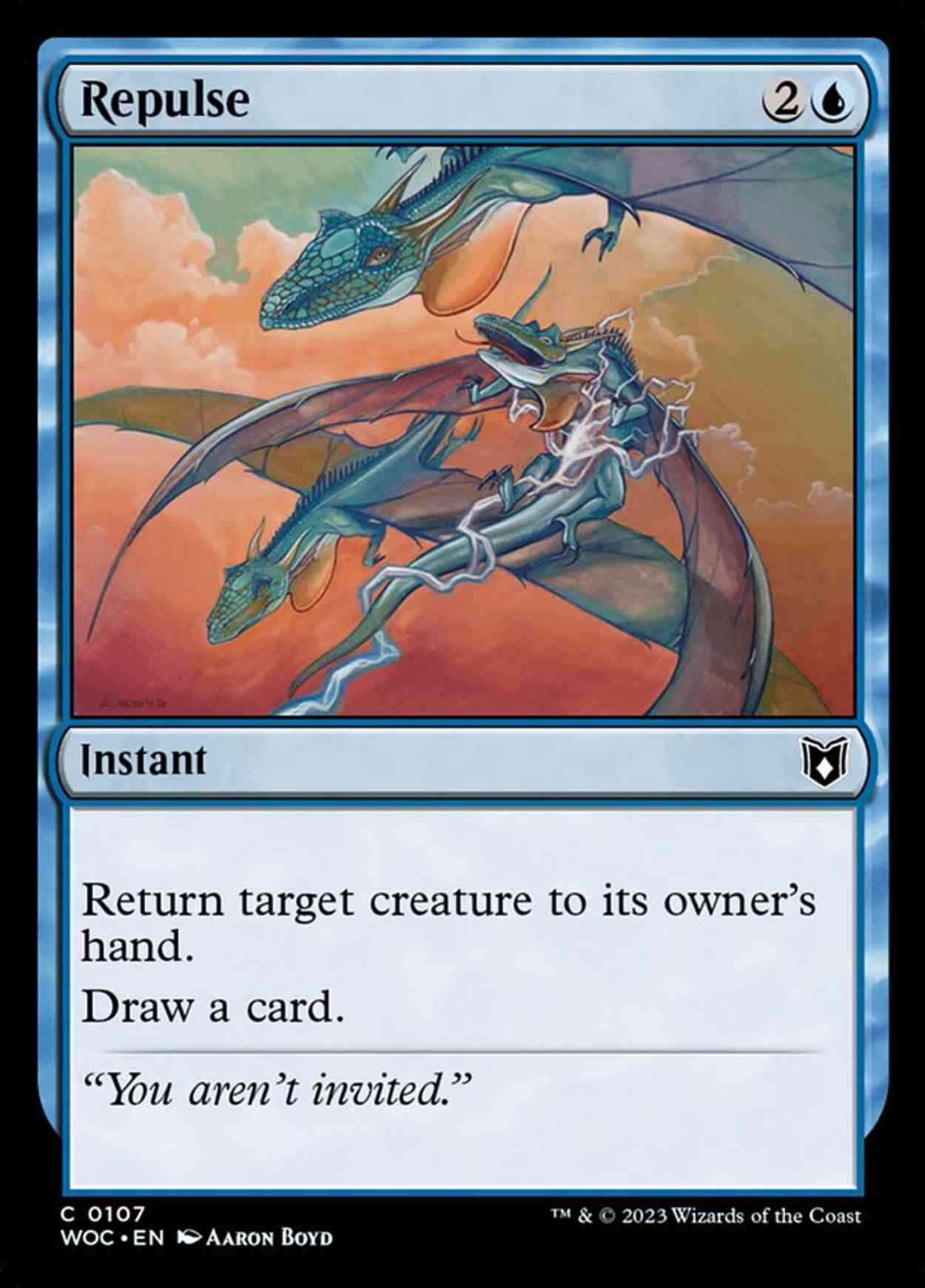 Repulse magic card front