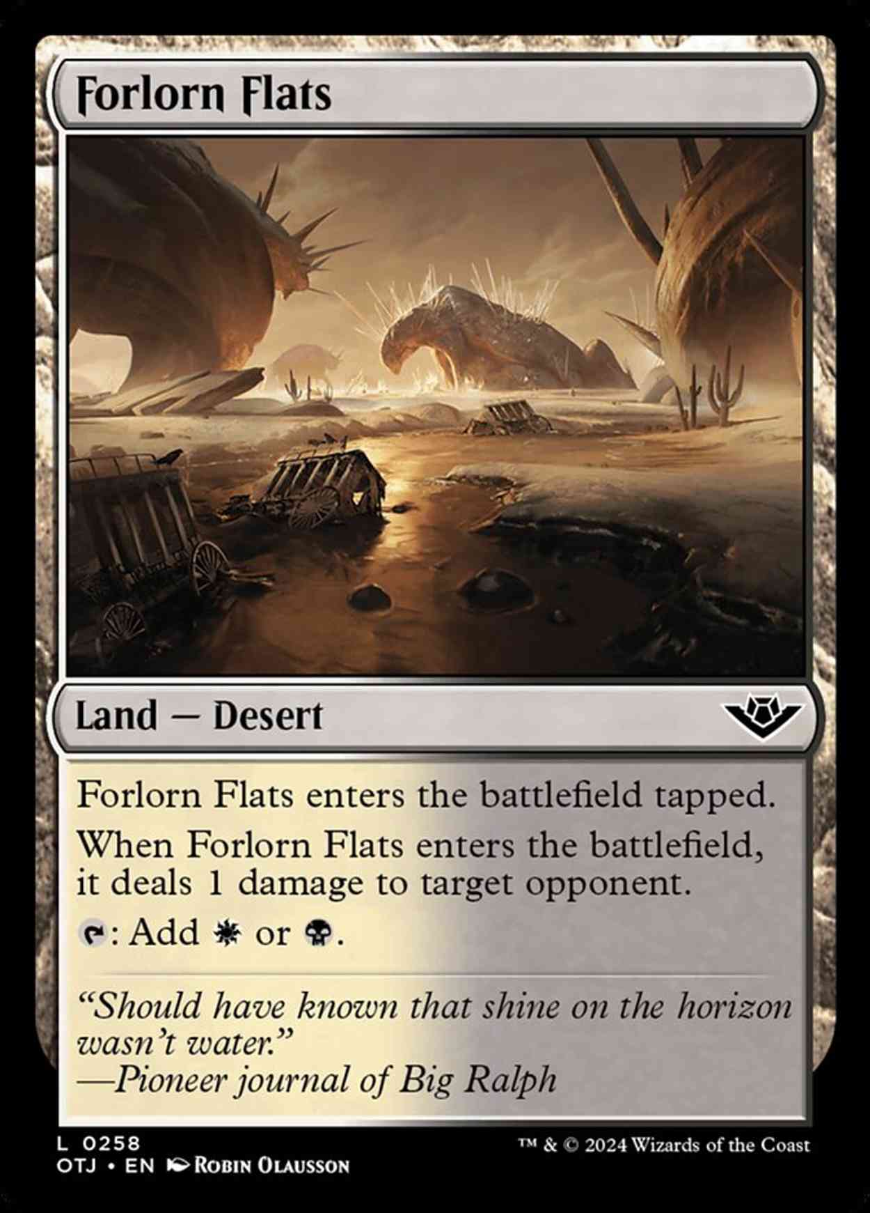 Forlorn Flats magic card front
