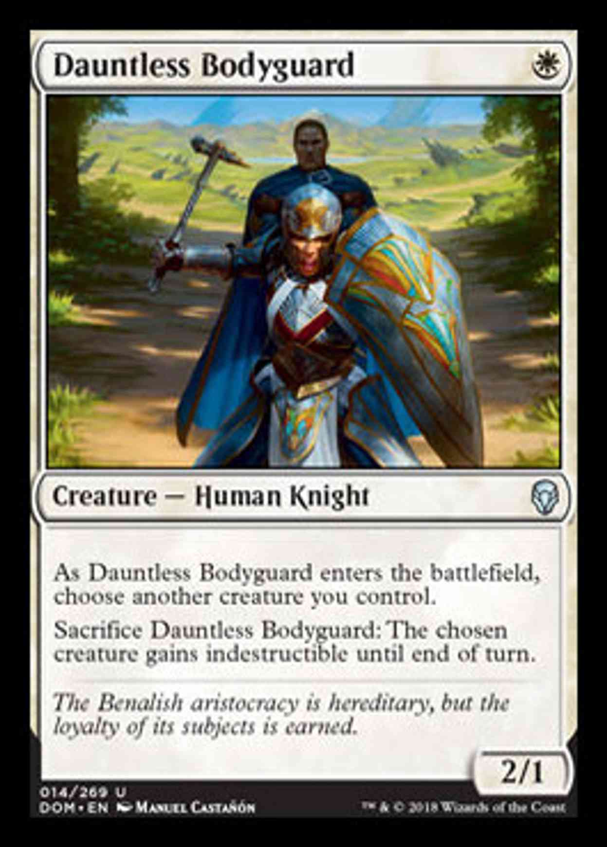 Dauntless Bodyguard magic card front