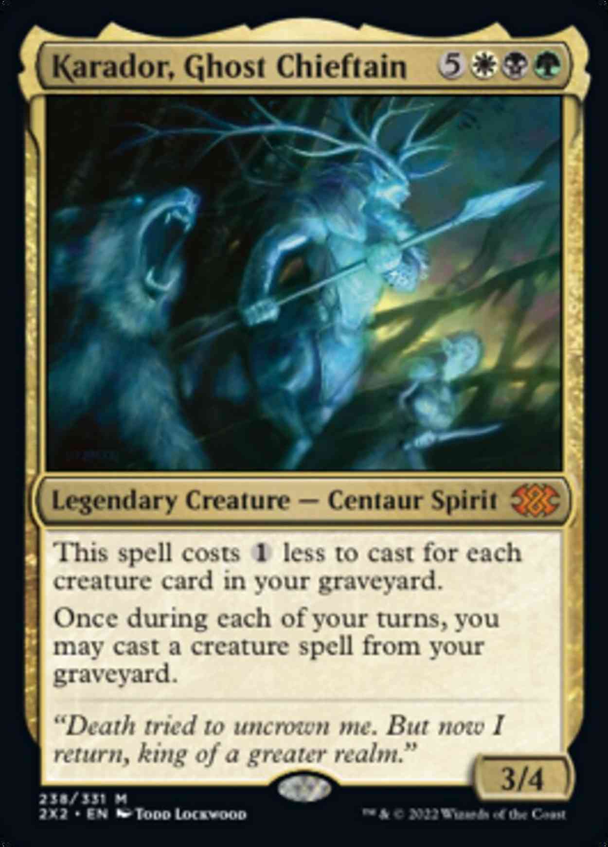 Karador, Ghost Chieftain magic card front